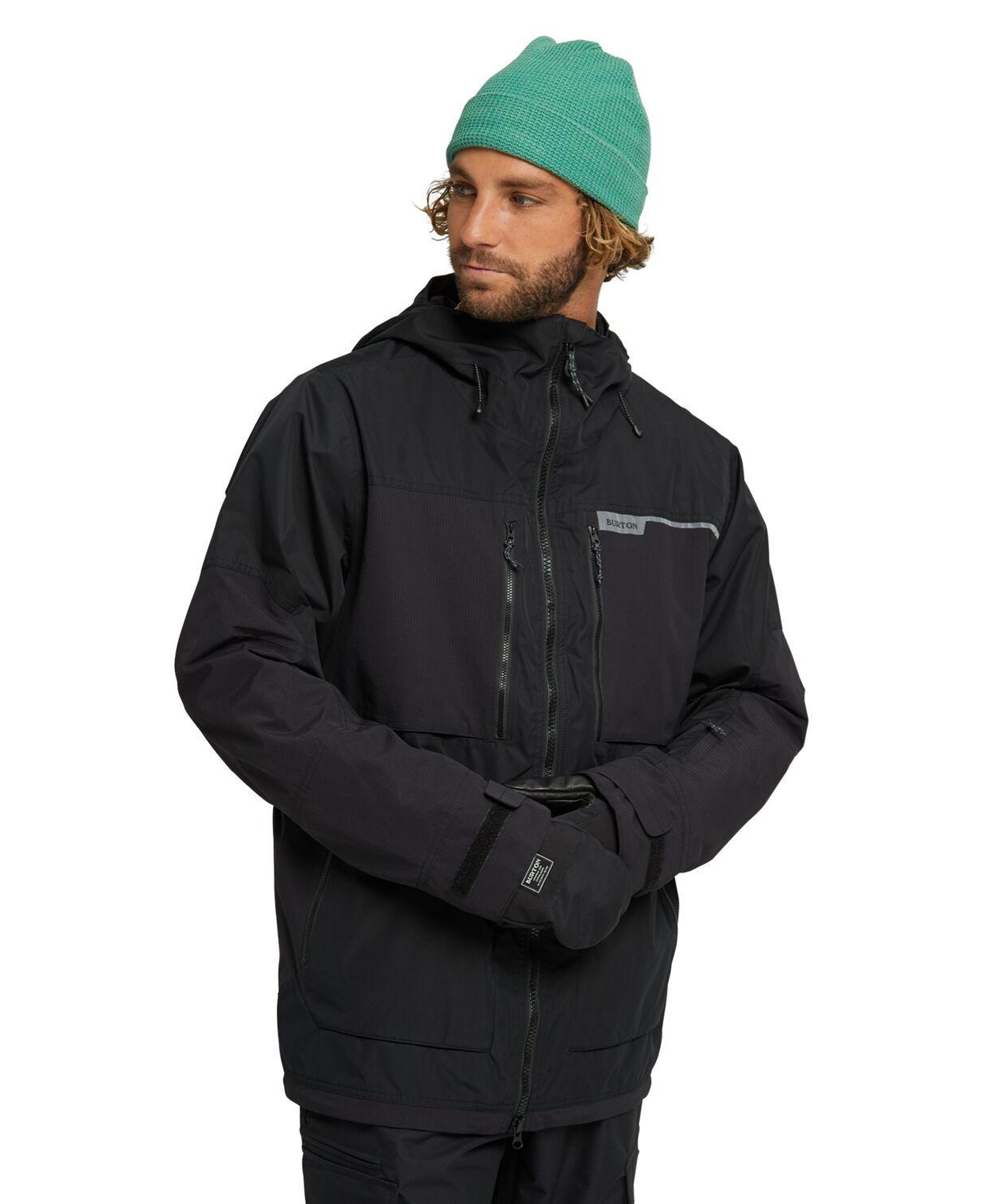 Burton Frostner Erkek Siyah Snowboard Ceketi