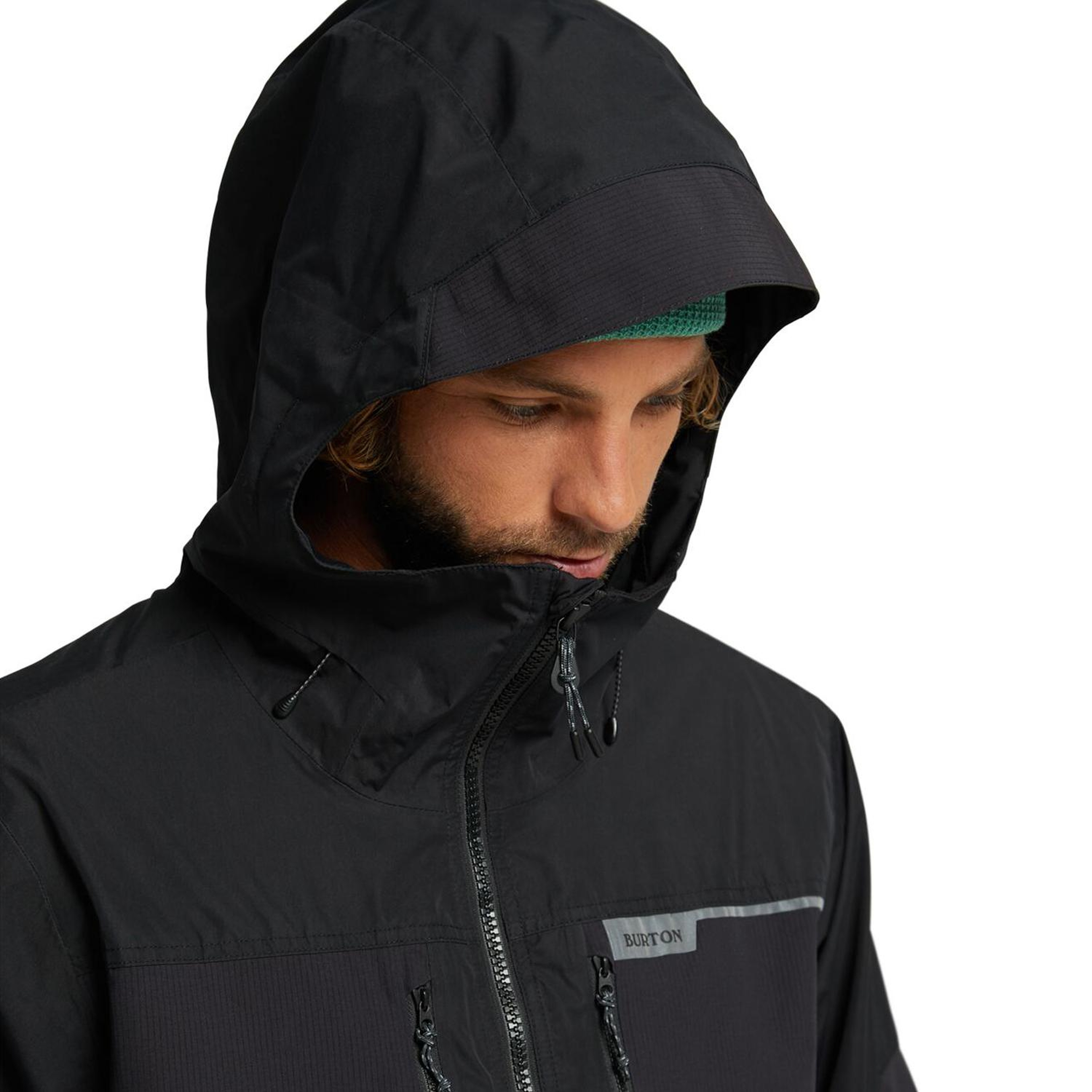 Burton Frostner Erkek Siyah Snowboard Ceketi