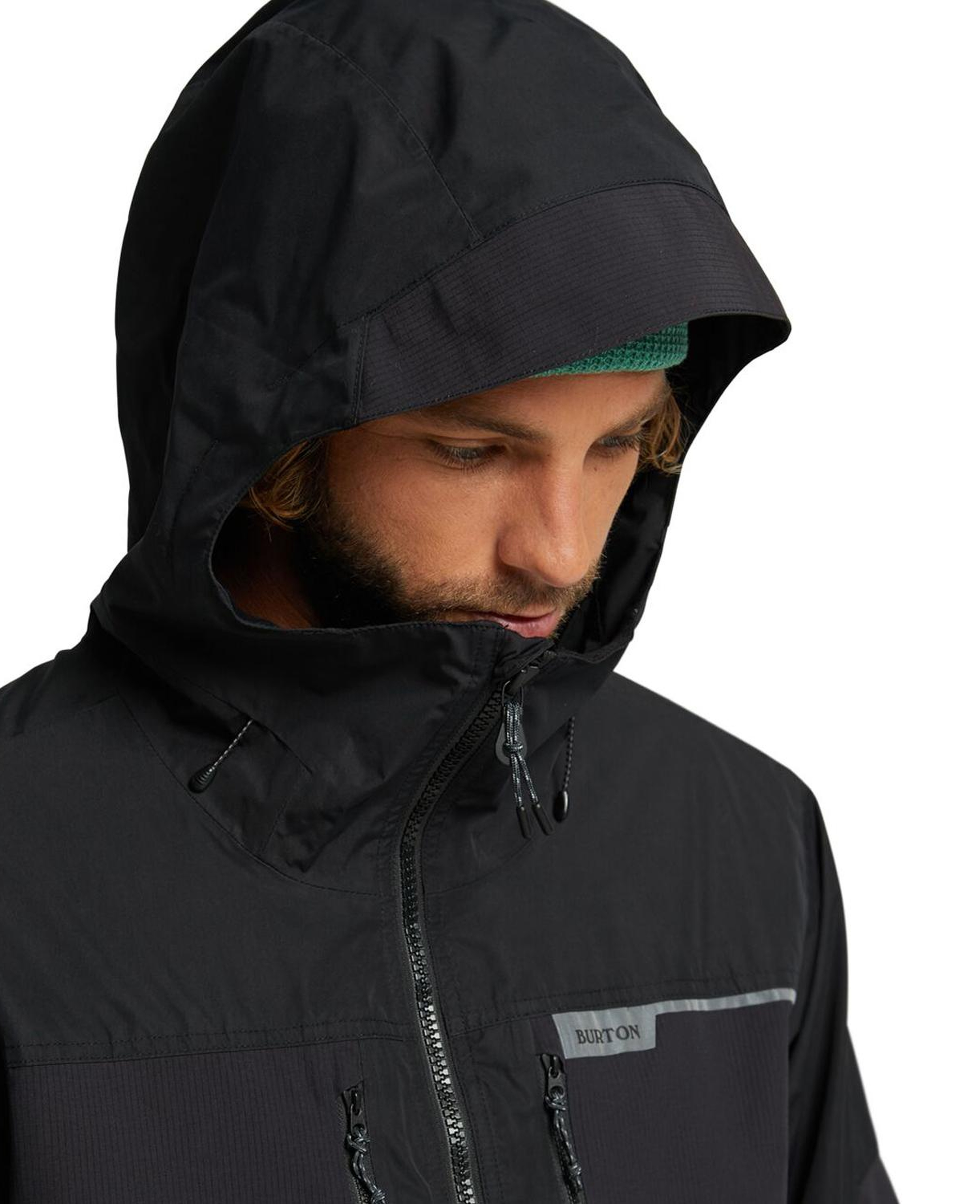 Burton Frostner Erkek Siyah Snowboard Ceketi