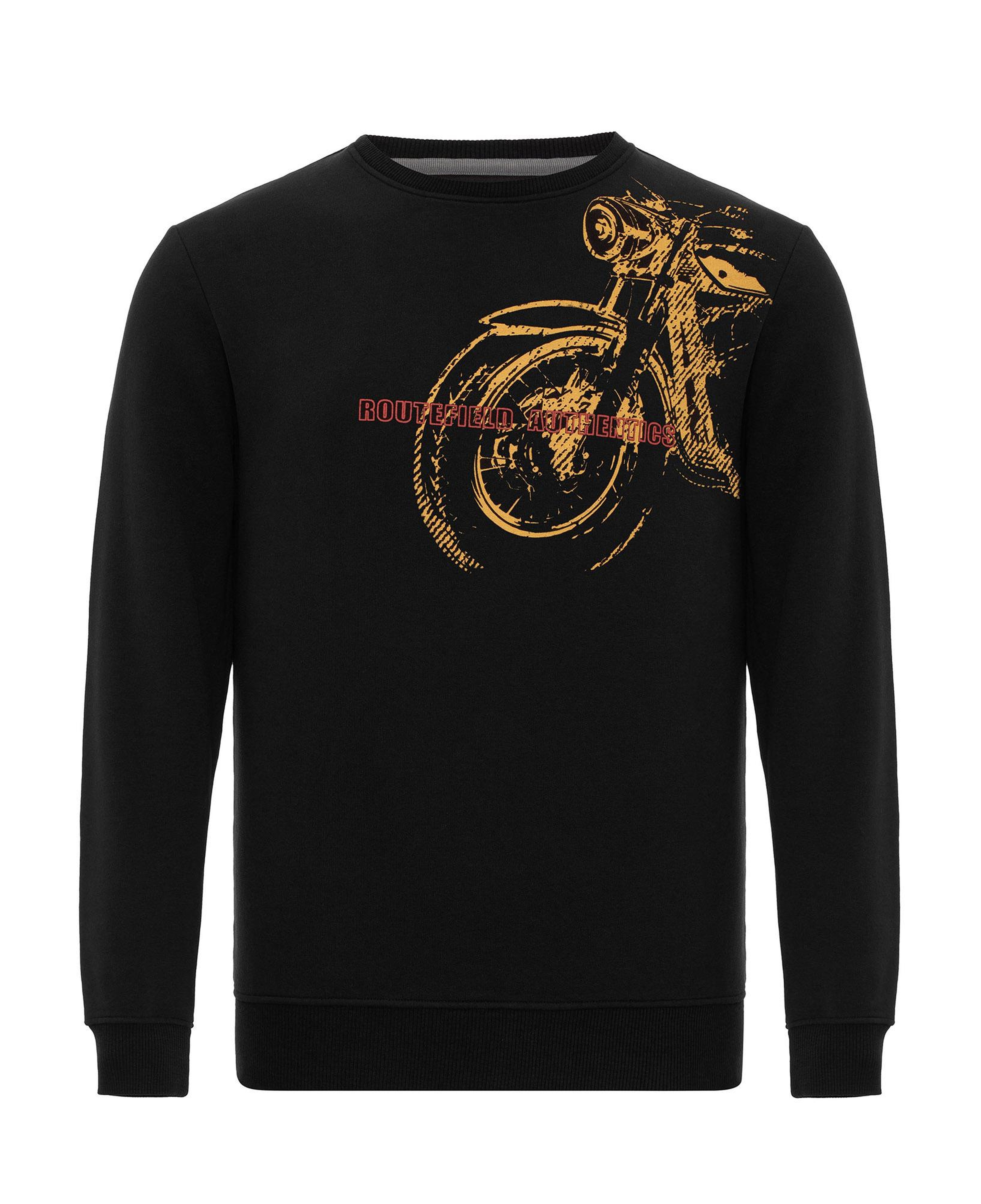 Routefield Harv Erkek Siyah Sweat