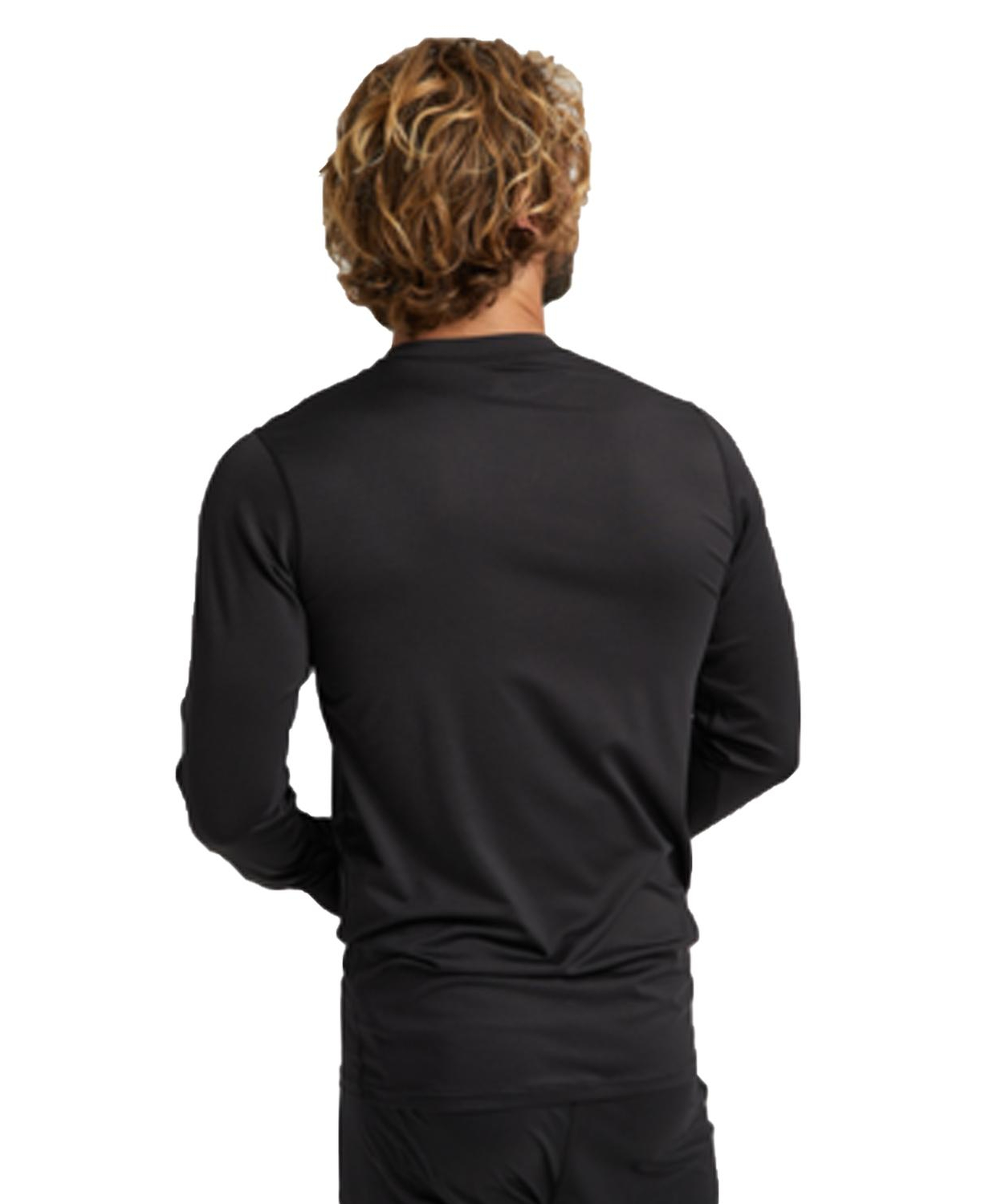 Burton Mens Lightweight X Base Layer Cre eck Erkek Siyah İçlik Üst