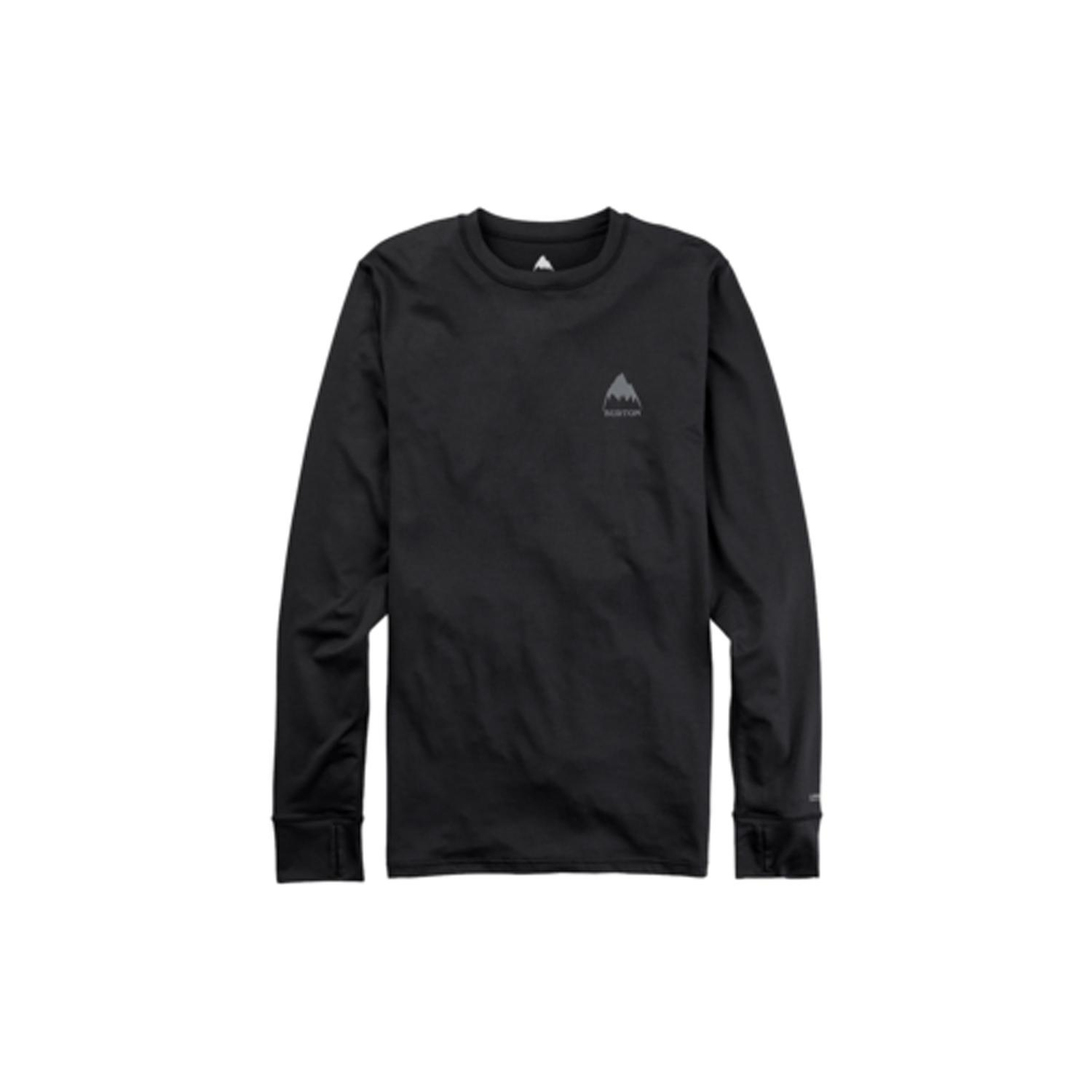 Burton Mens Lightweight X Base Layer Cre eck Erkek Siyah İçlik Üst