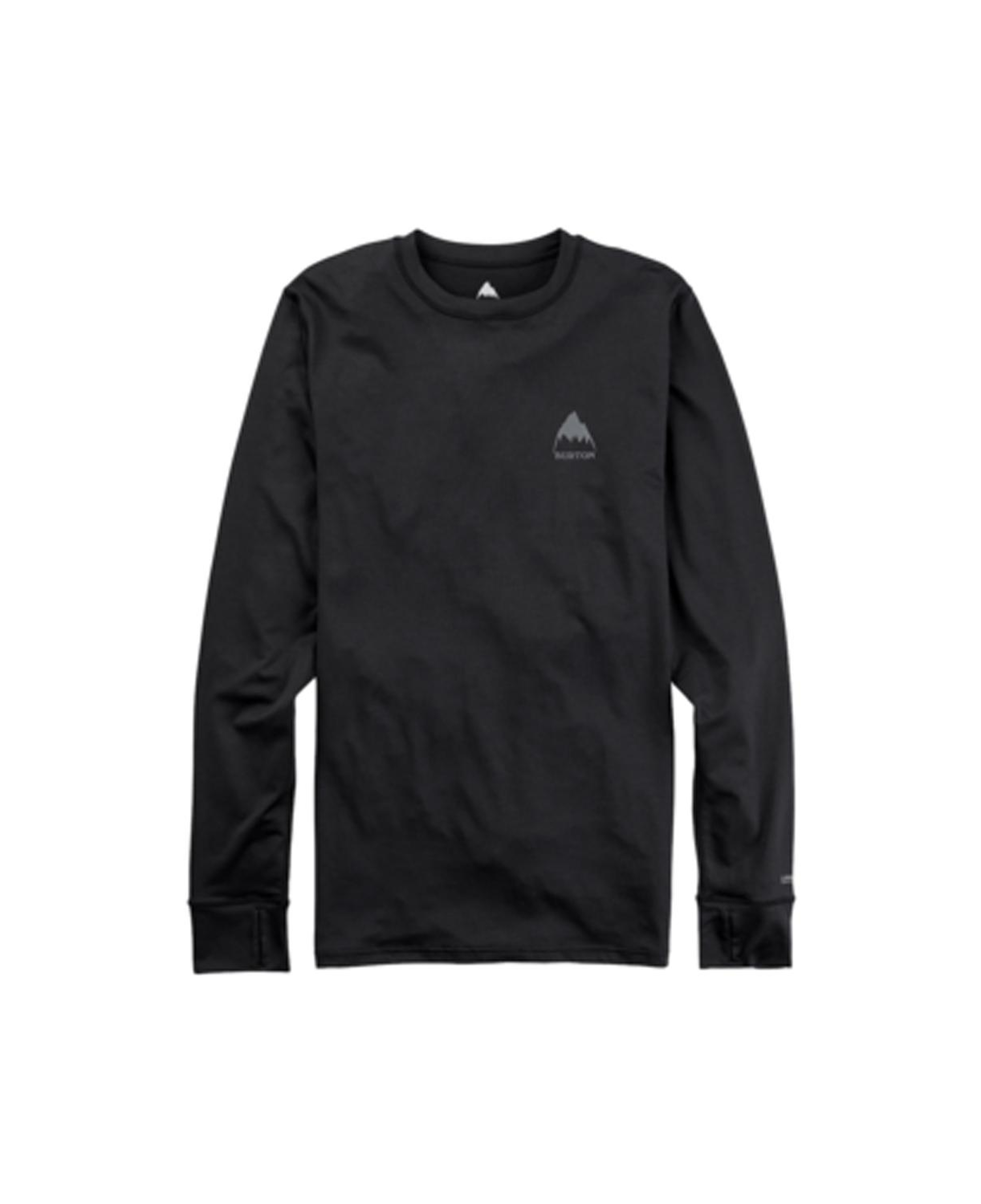 Burton Mens Lightweight X Base Layer Cre eck Erkek Siyah İçlik Üst