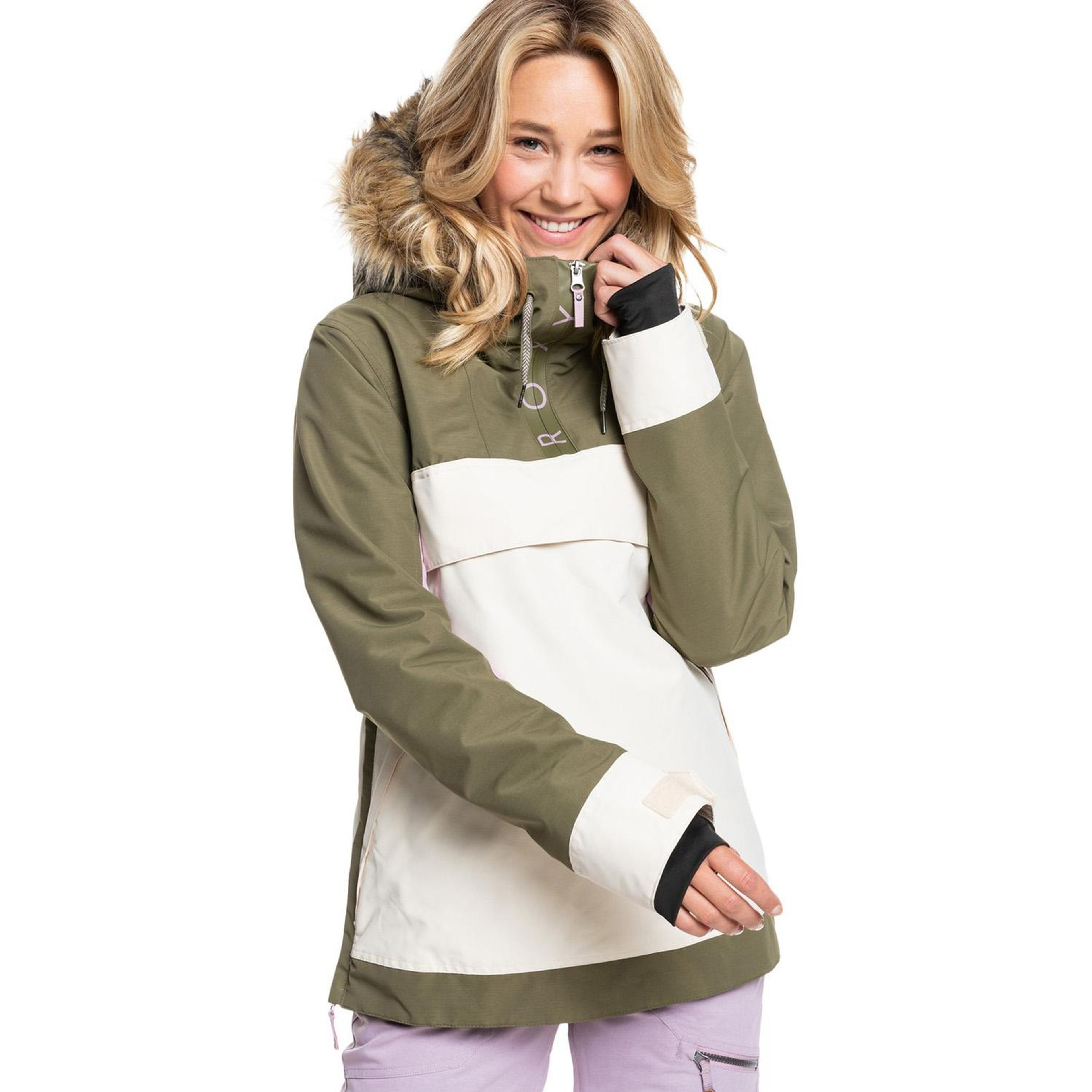 Roxy Shelter Kadın Yeşil Snowboard Ceketi