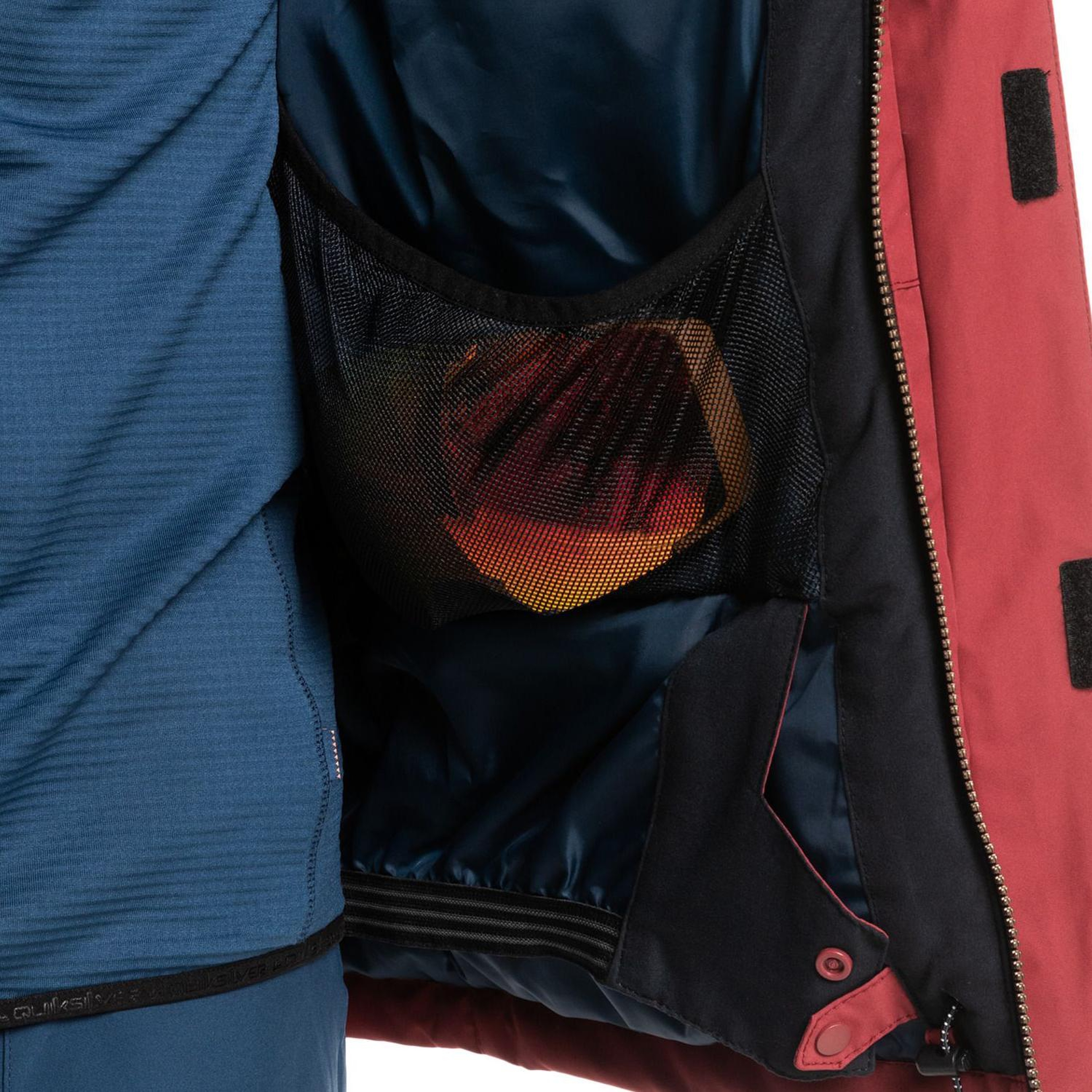 Quiksilver Mission Solid Erkek Kırmızı Snowboard Ceketi