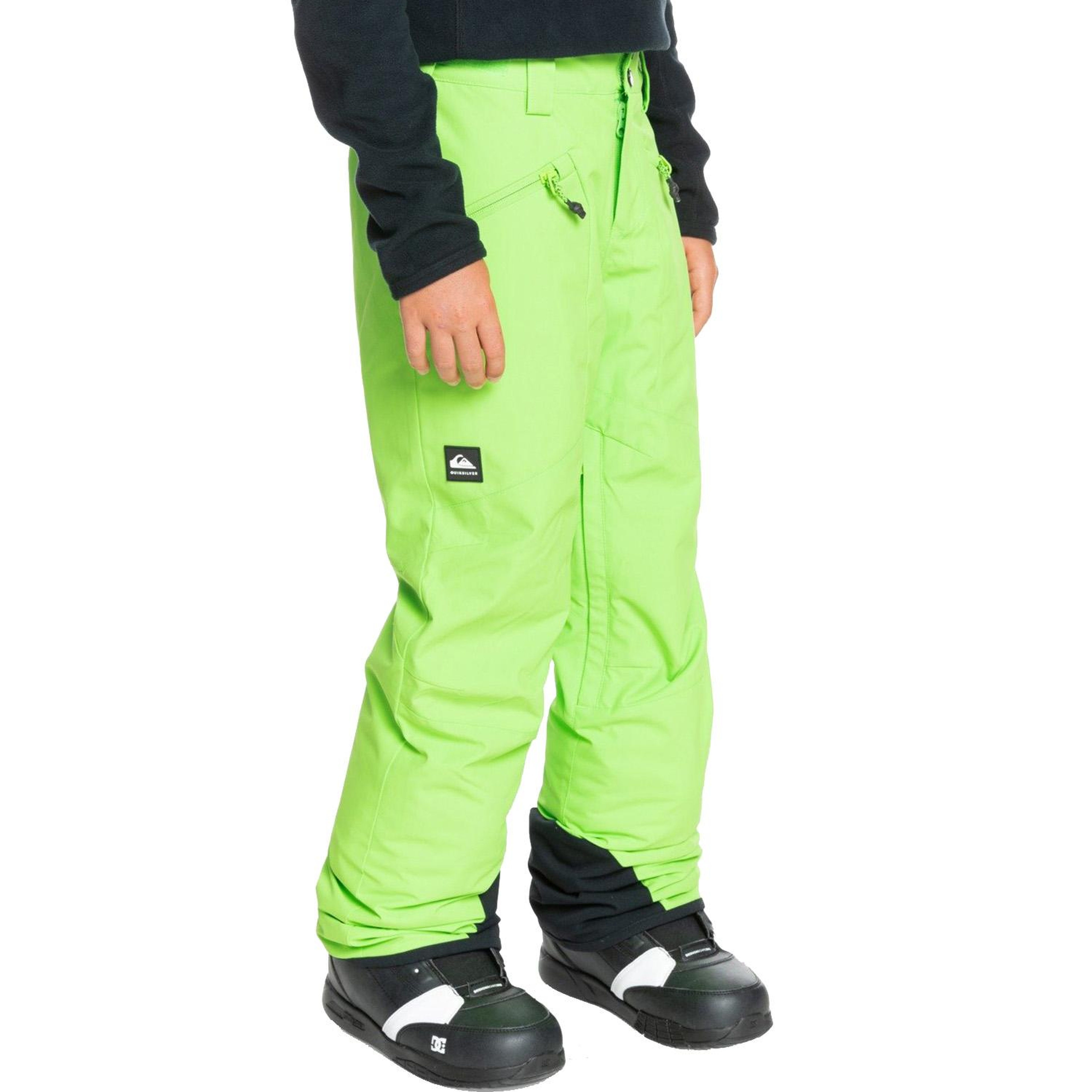 Quiksilver Boundry Youth Erkek Çocuk Yeşil Snowboard Pantolonu