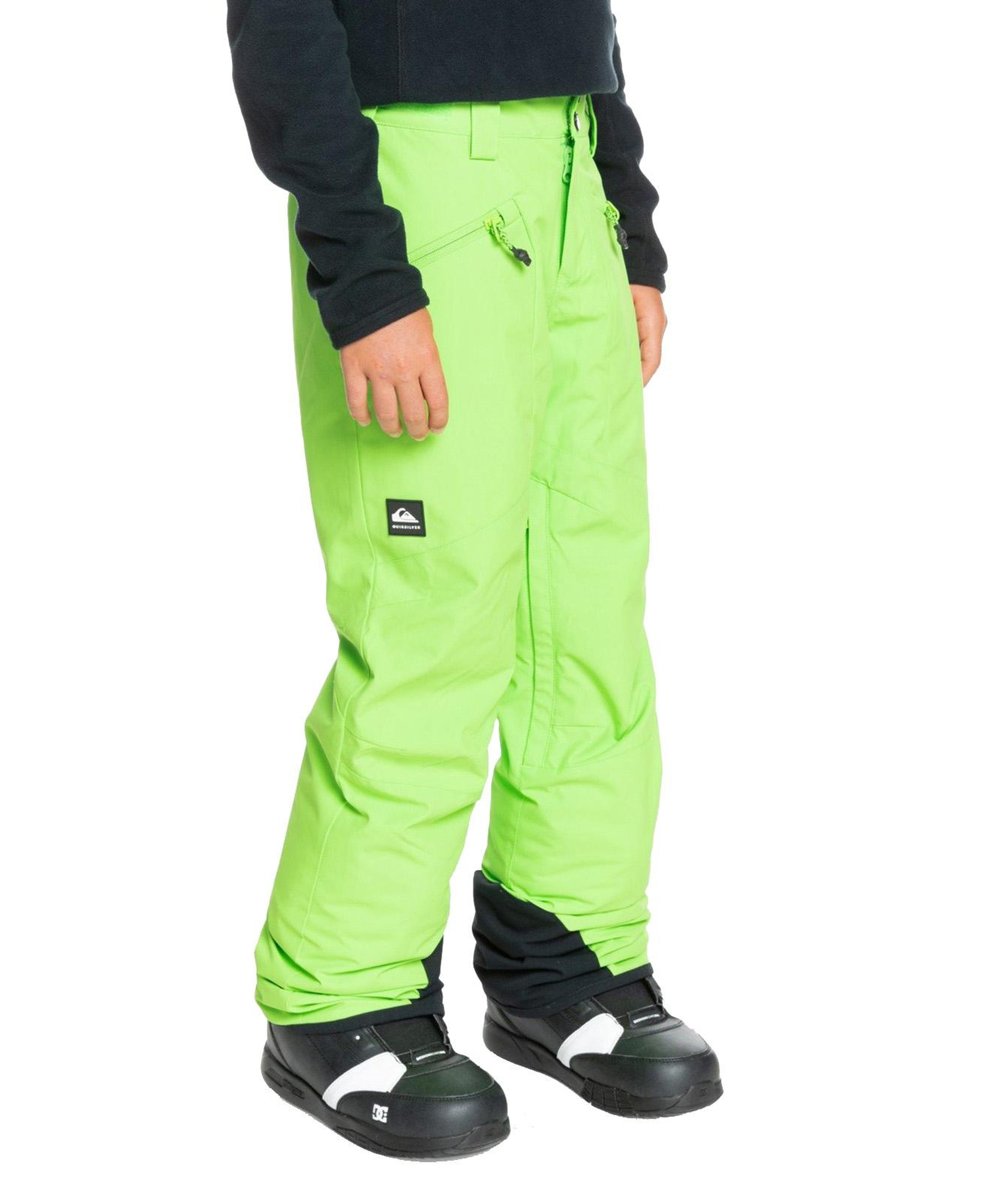 Quiksilver Boundry Youth Erkek Çocuk Yeşil Snowboard Pantolonu