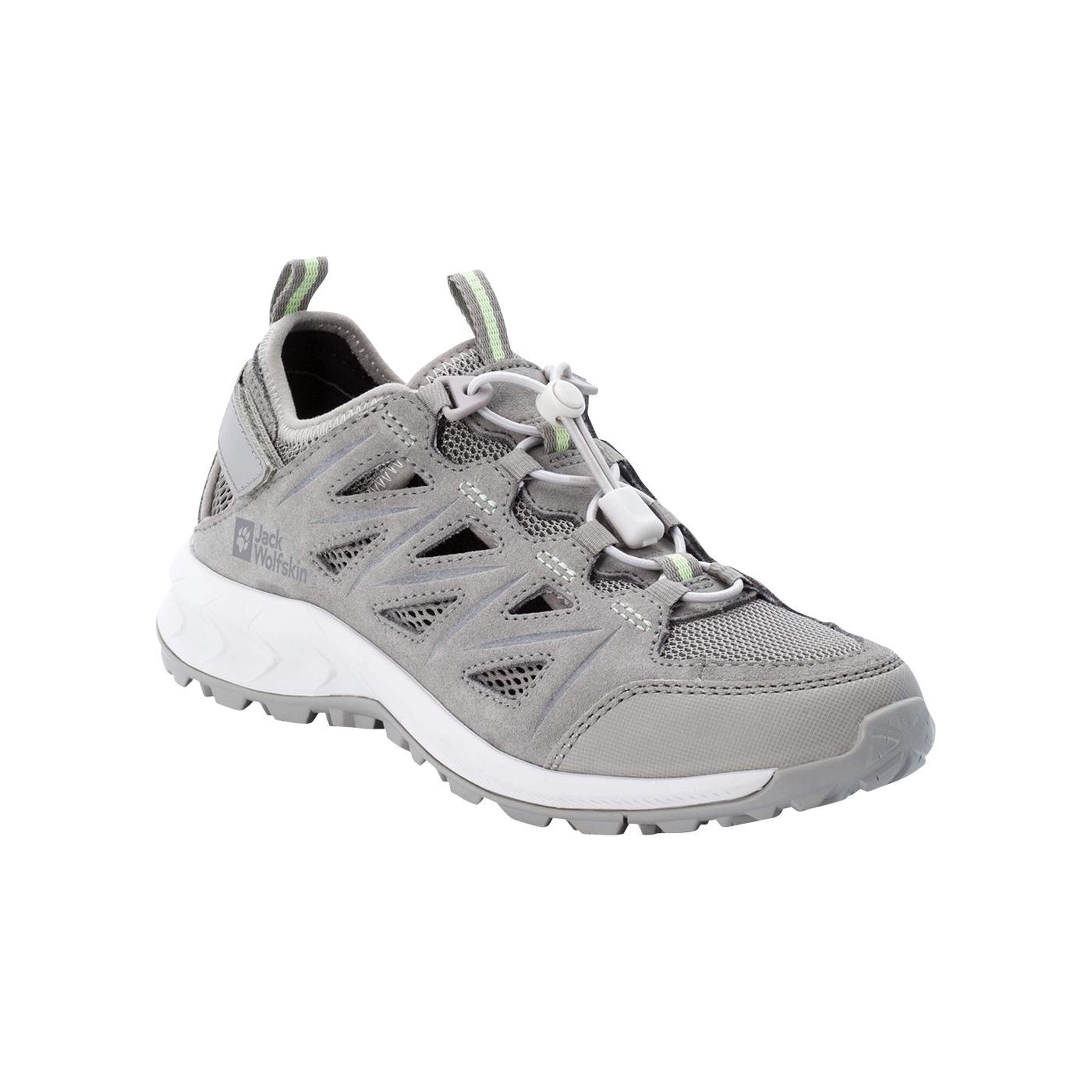 Jack Wolfskin Woodland 2 Hybrid Low Kadın Gri Outdoor Ayakkabı