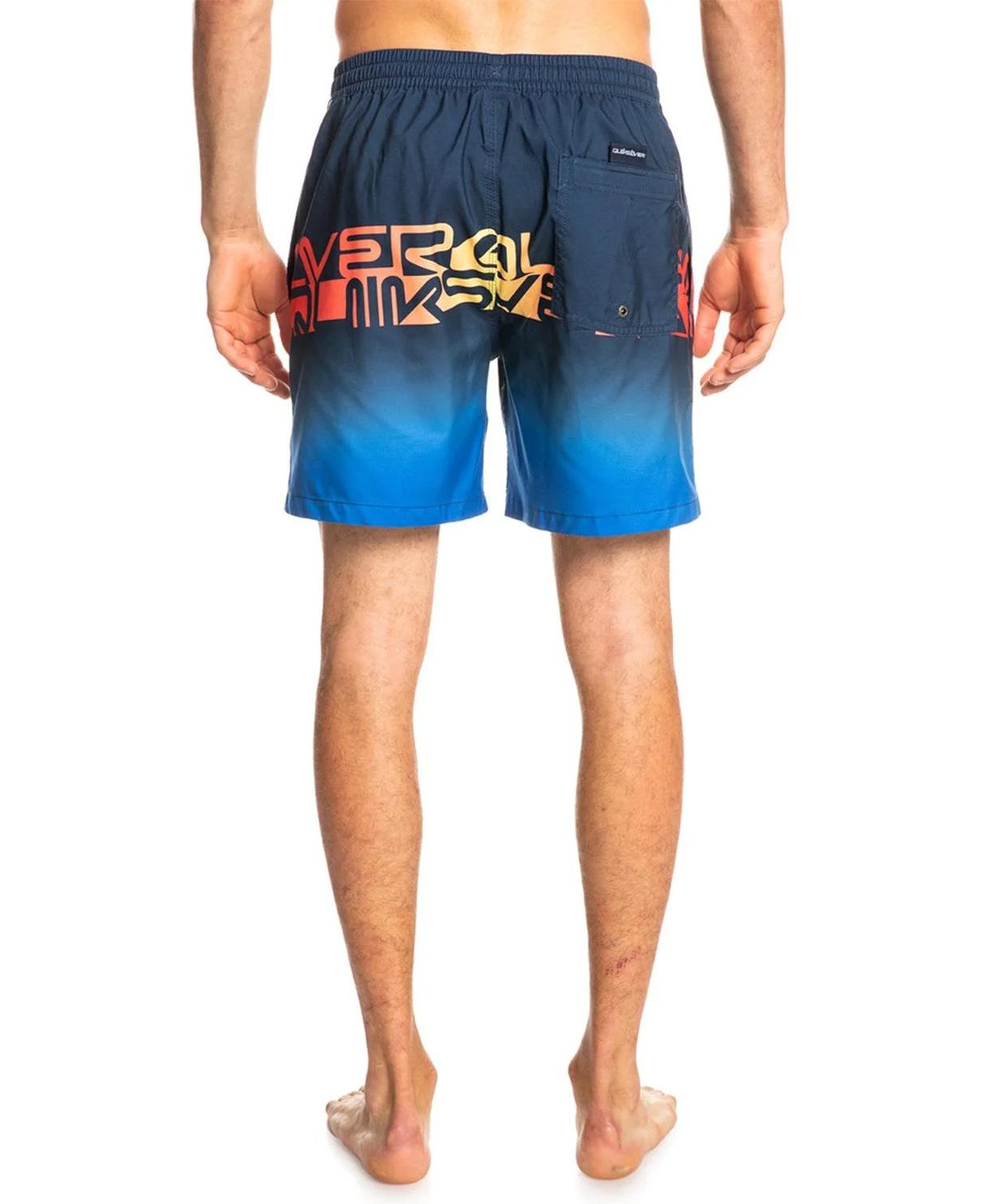 Quiksilver Wordblock Volley 17 Erkek Mavi Volley Short