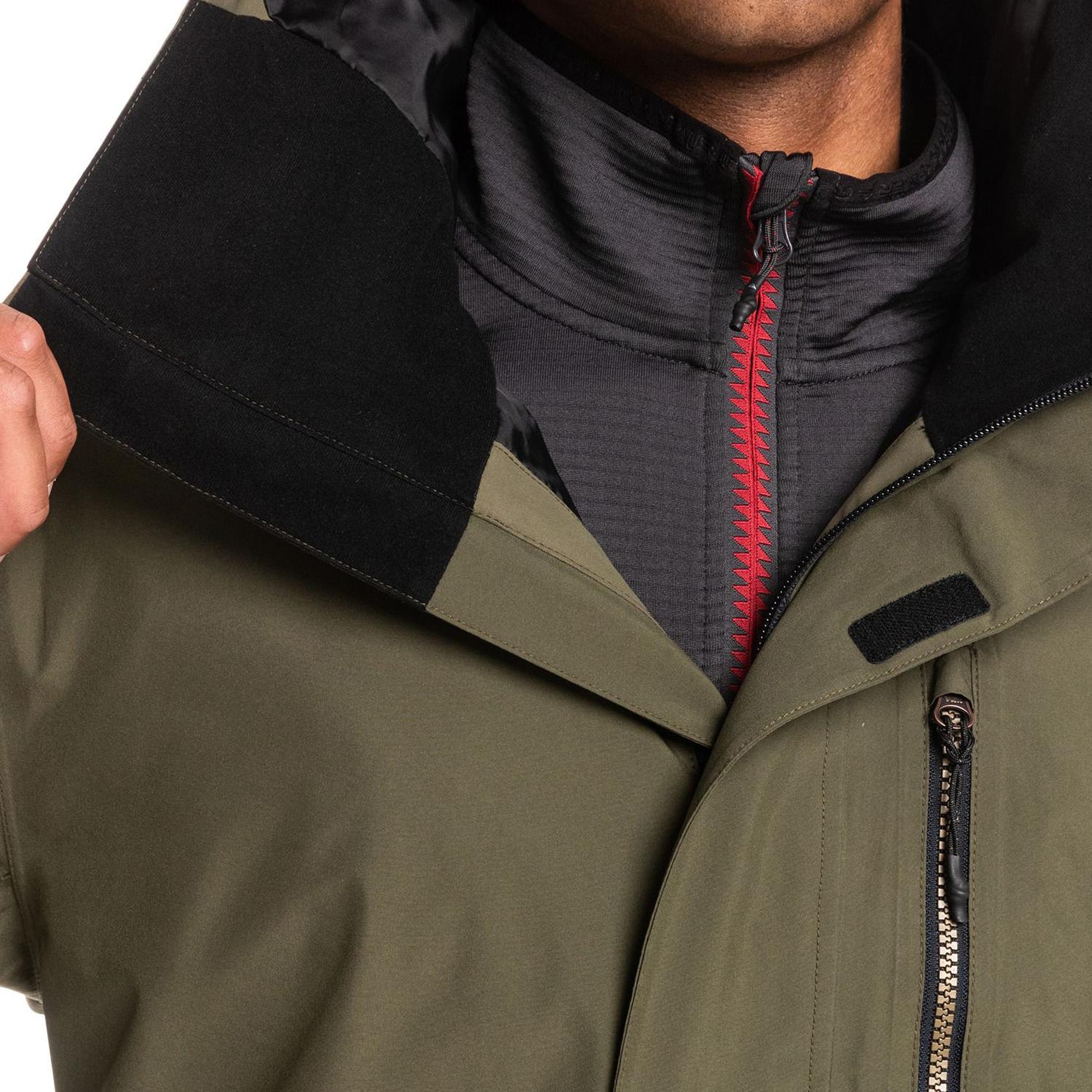 Quiksilver Mission Gore-Tex Erkek Yeşil Snowboard Ceketi