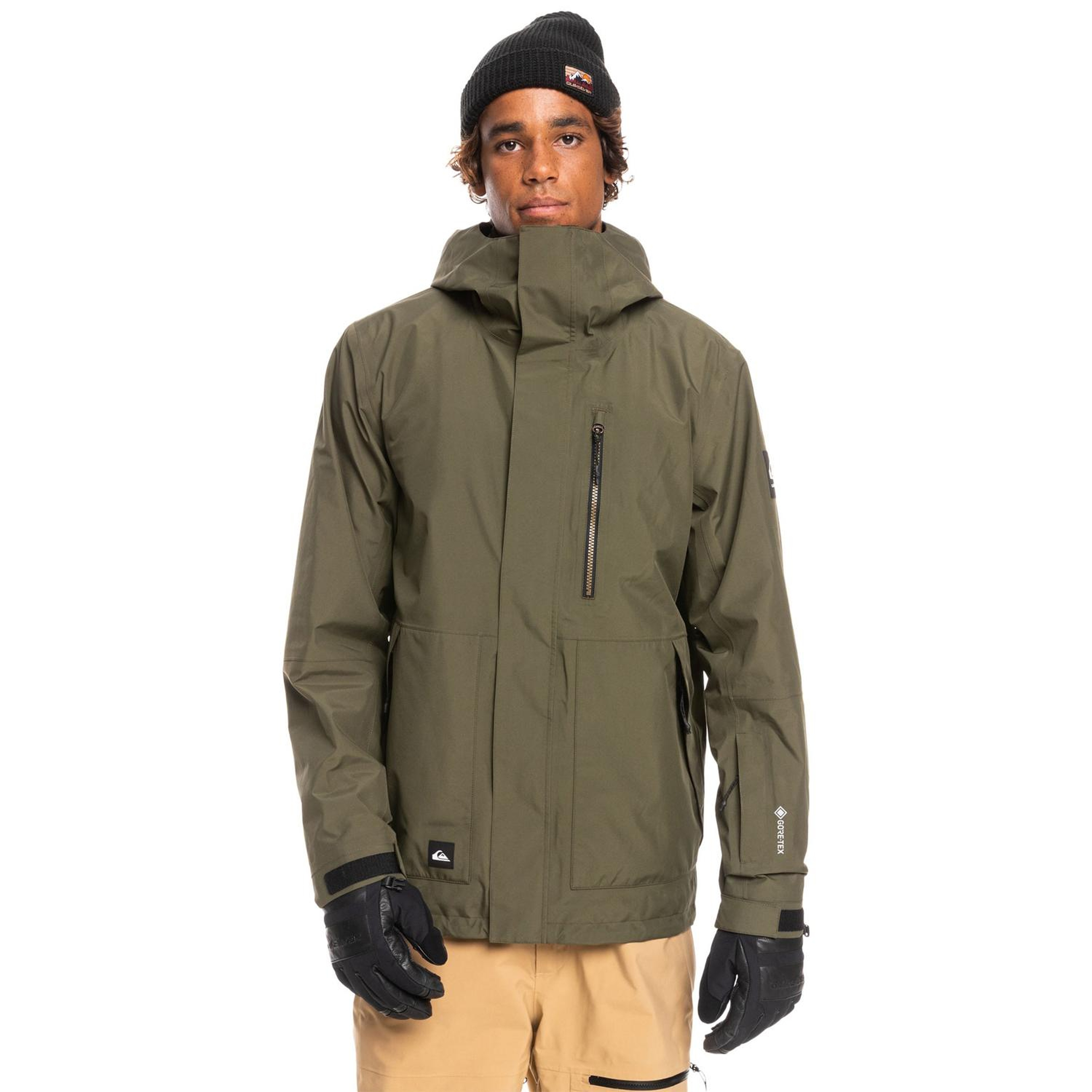 Quiksilver Mission Gore-Tex Erkek Yeşil Snowboard Ceketi