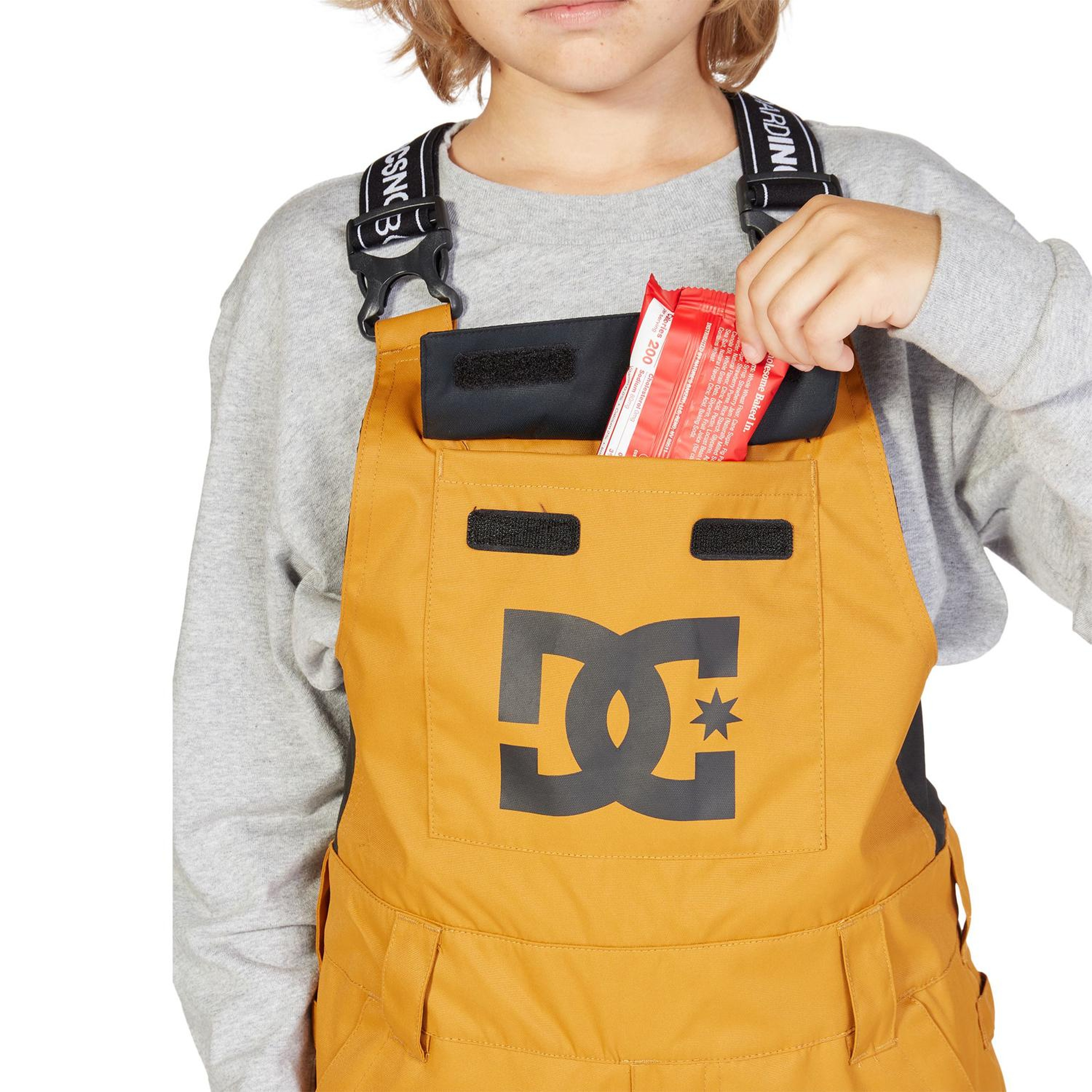 Dc Roadblock Youth Bib Erkek Çocuk Kahverengi Snowboard Pantolonu