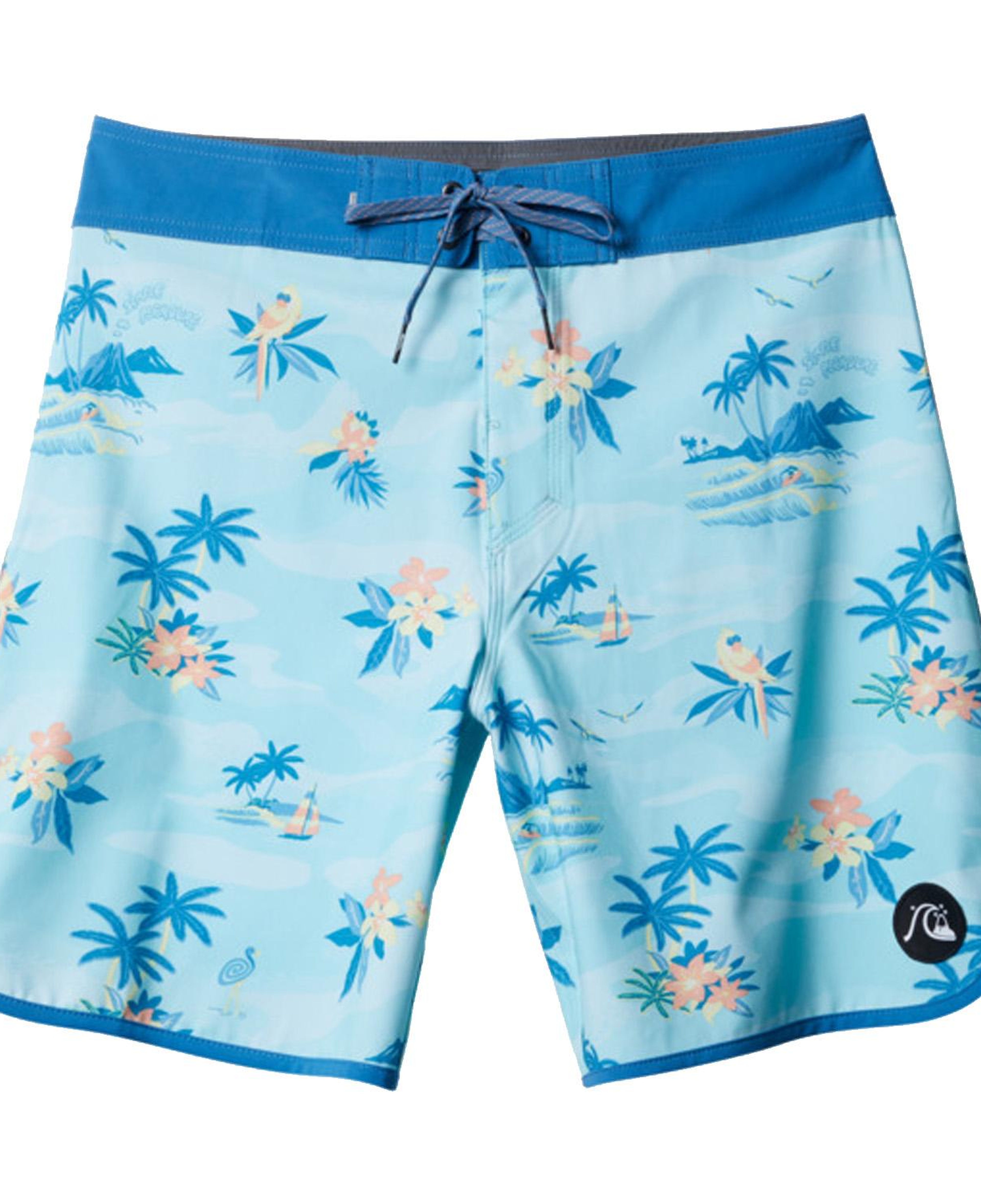 Quiksilver Surfsilk Scallop 19 Erkek Mavi Boardshort