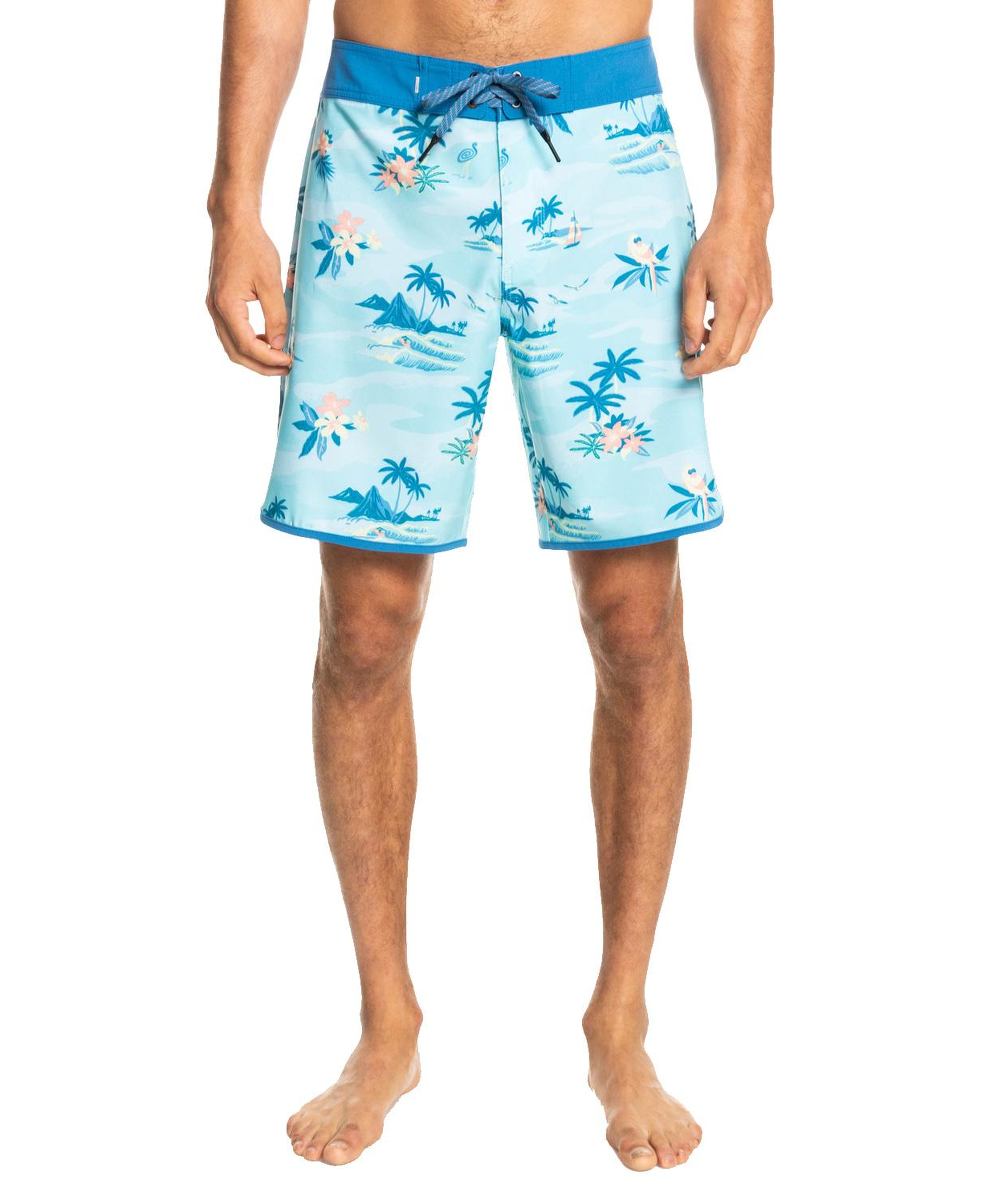 Quiksilver Surfsilk Scallop 19 Erkek Mavi Boardshort