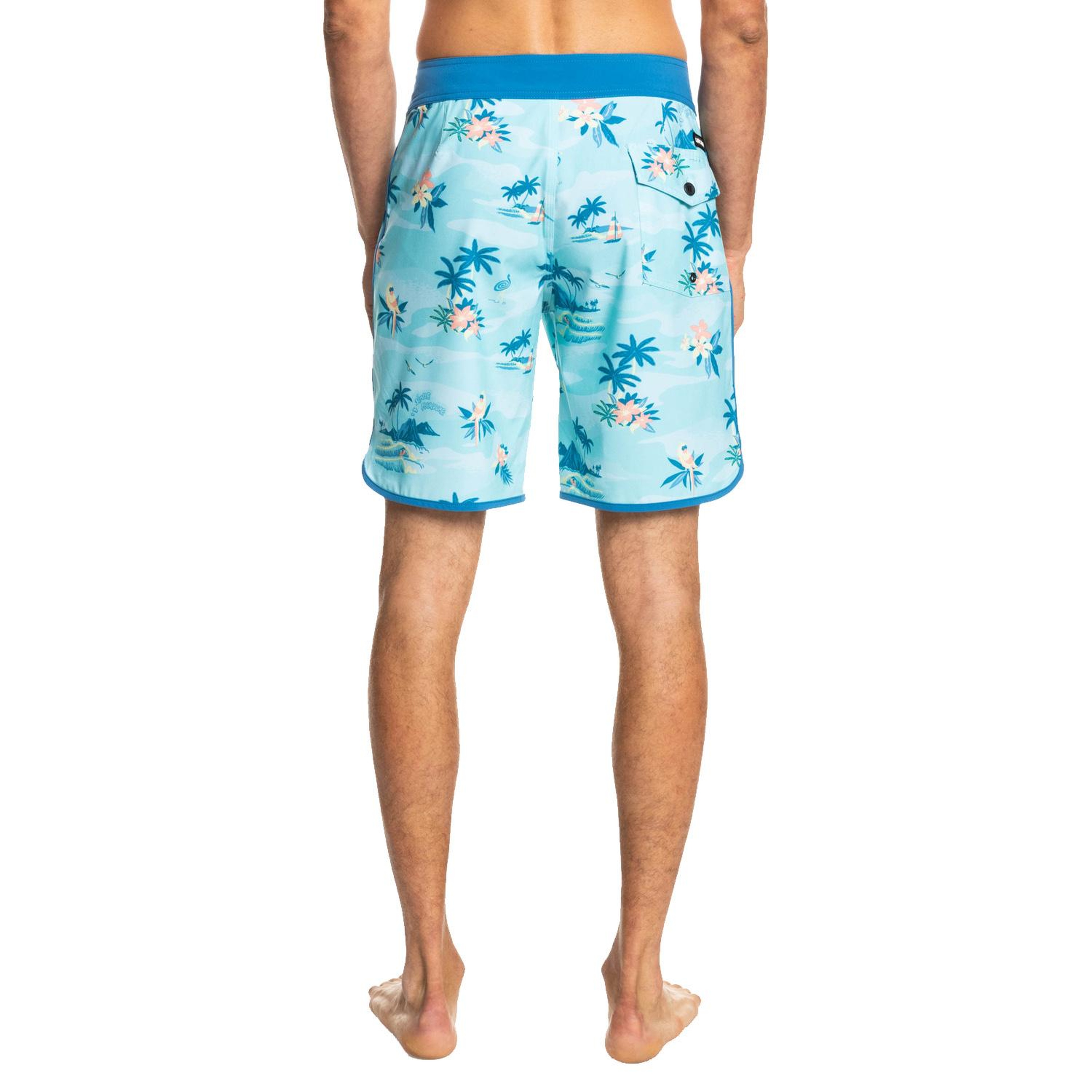 Quiksilver Surfsilk Scallop 19 Erkek Mavi Boardshort