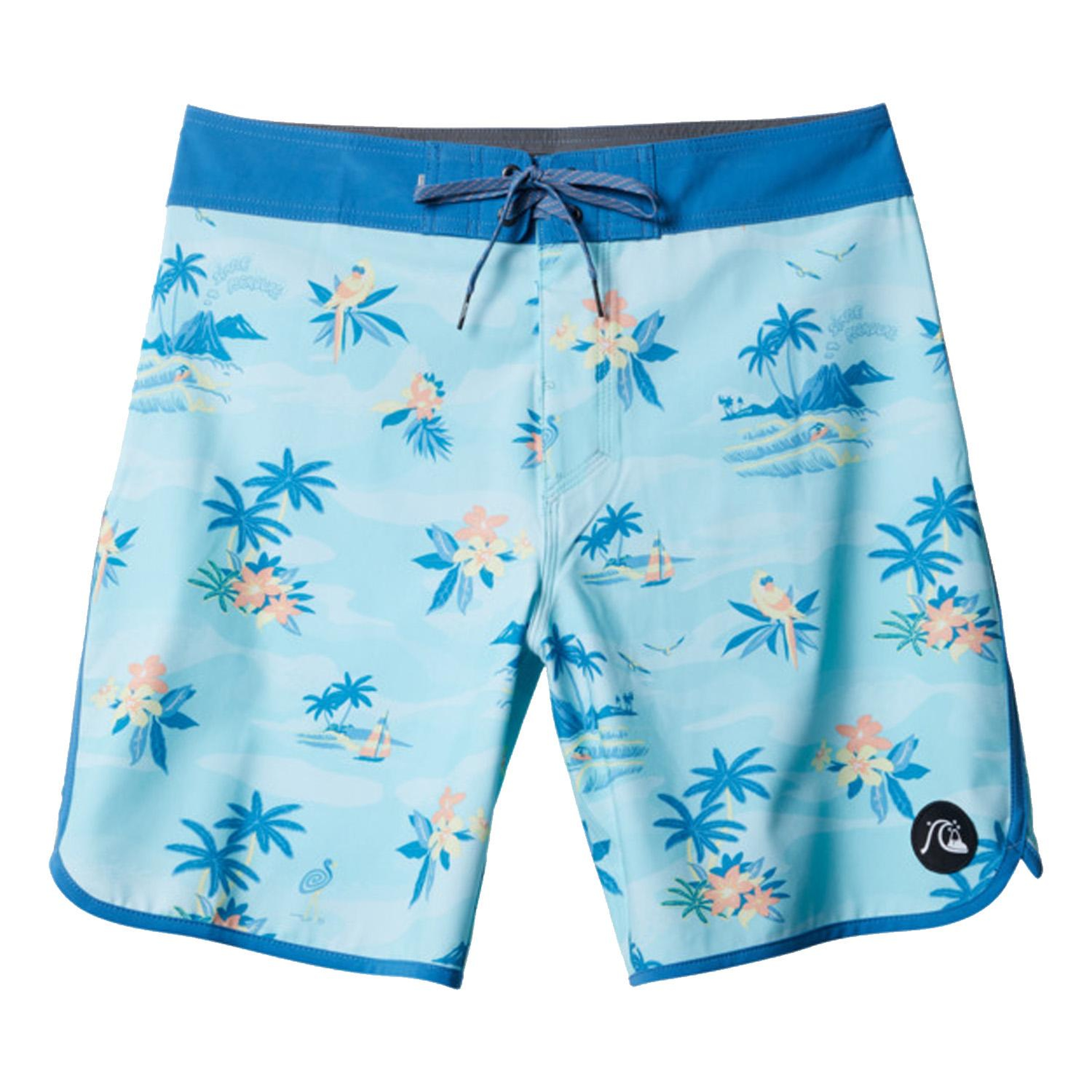 Quiksilver Surfsilk Scallop 19 Erkek Mavi Boardshort