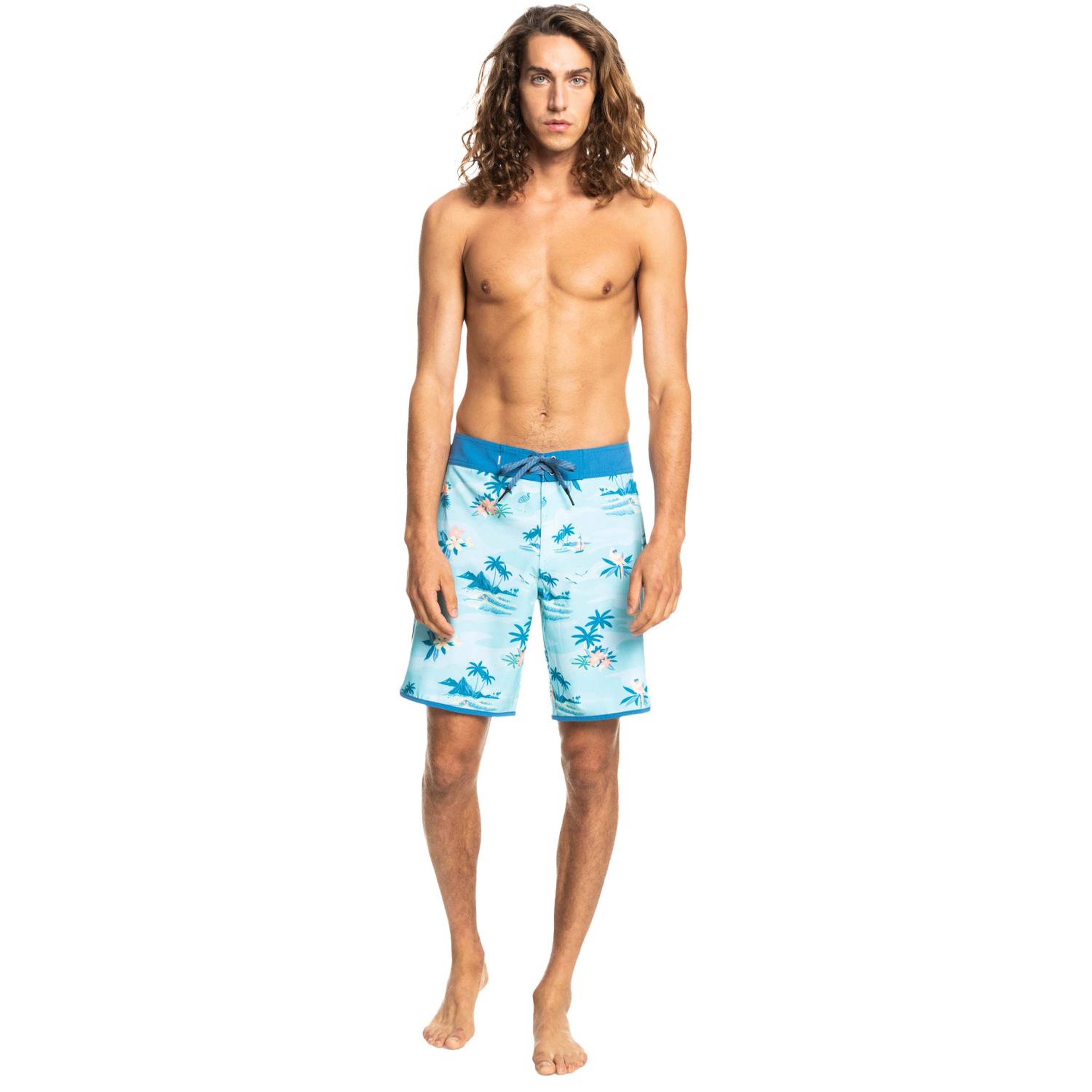 Quiksilver Surfsilk Scallop 19 Erkek Mavi Boardshort
