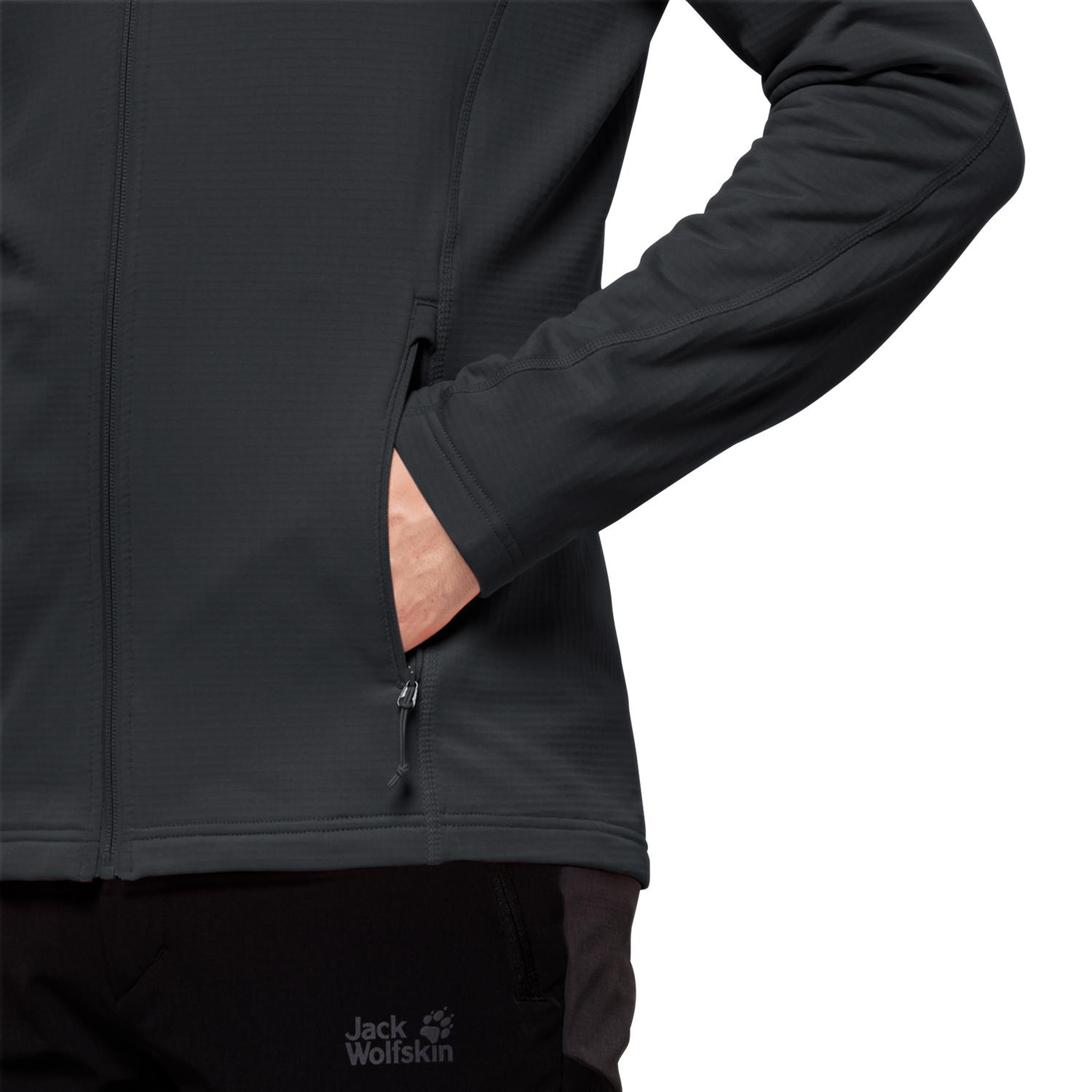 Jack Wolfskin Kolbenberg Fz Erkek Gri Polar Ceket
