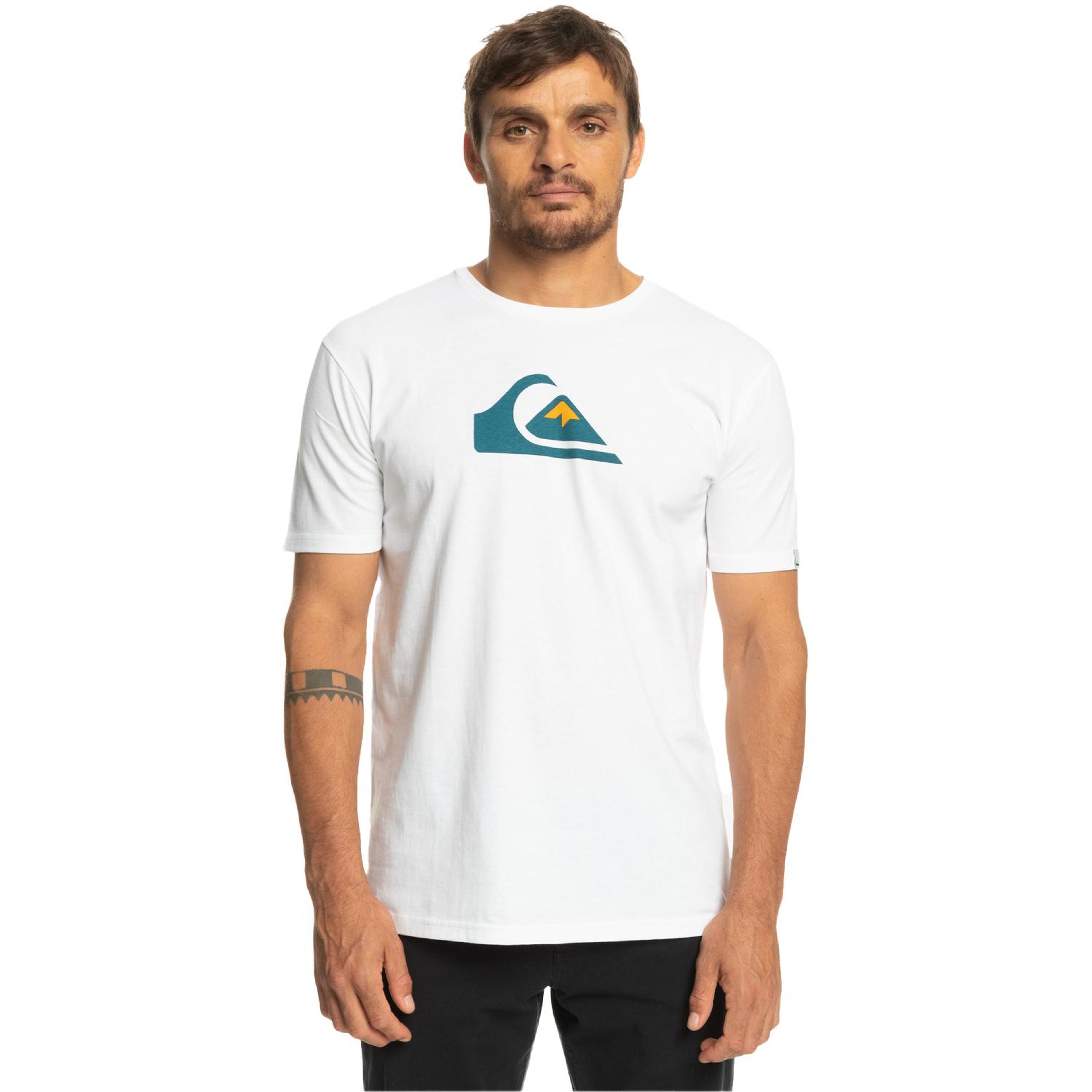 Quiksilver Complogo Erkek Beyaz Tişört