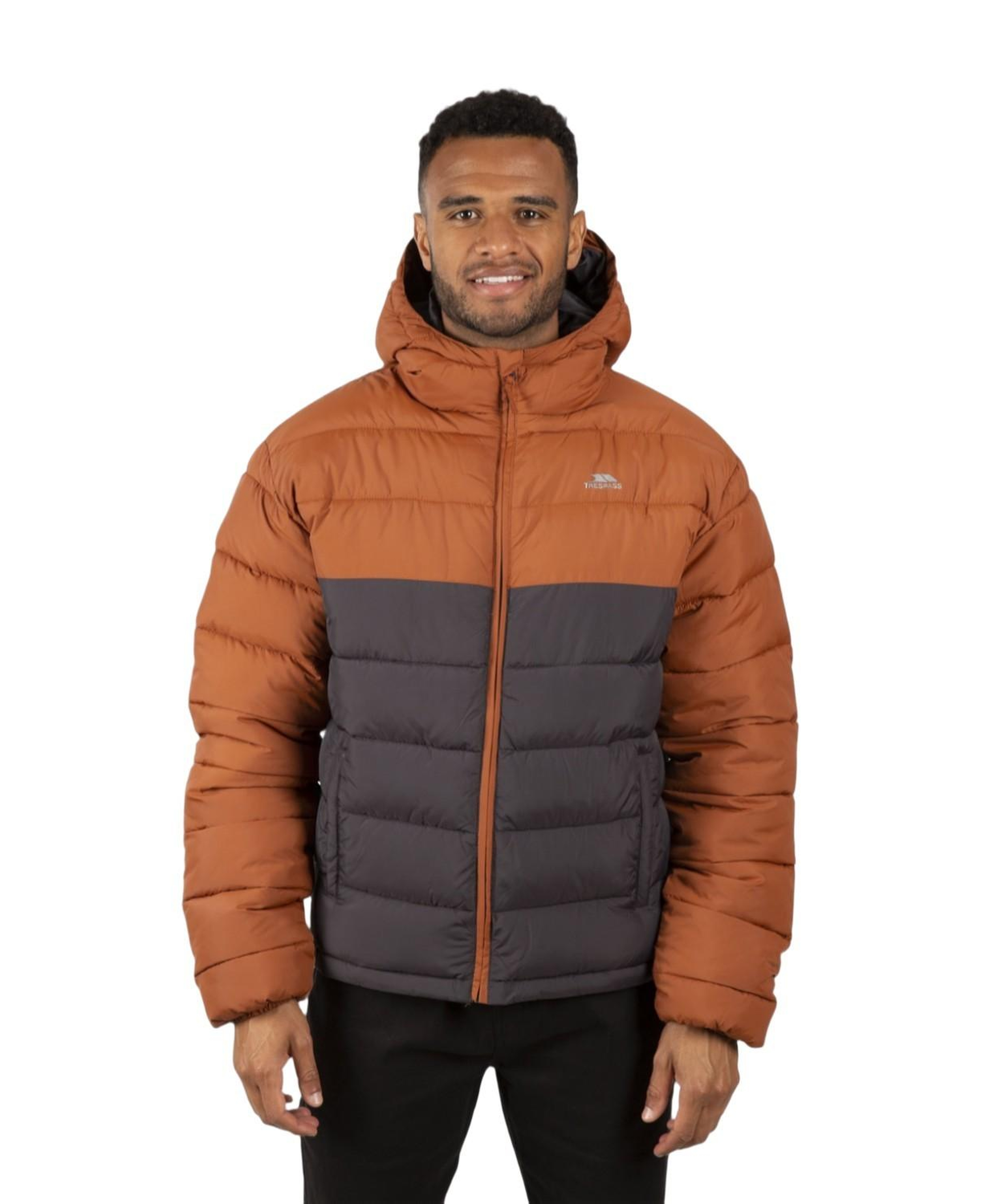 Trespass Oskar - Padded Erkek Gri Outdoor Ceketi
