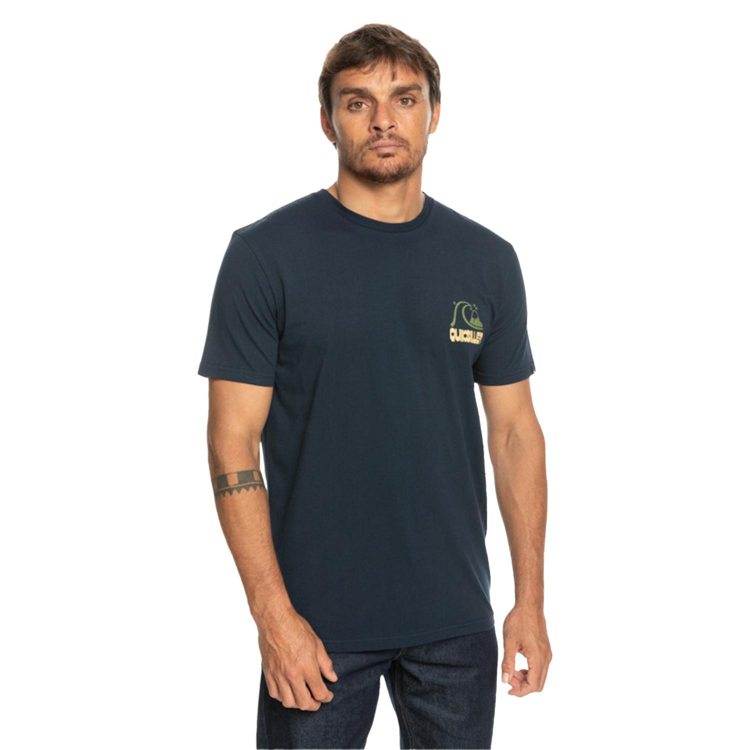 Quiksilver Riseshine Erkek Mavi Tişört
