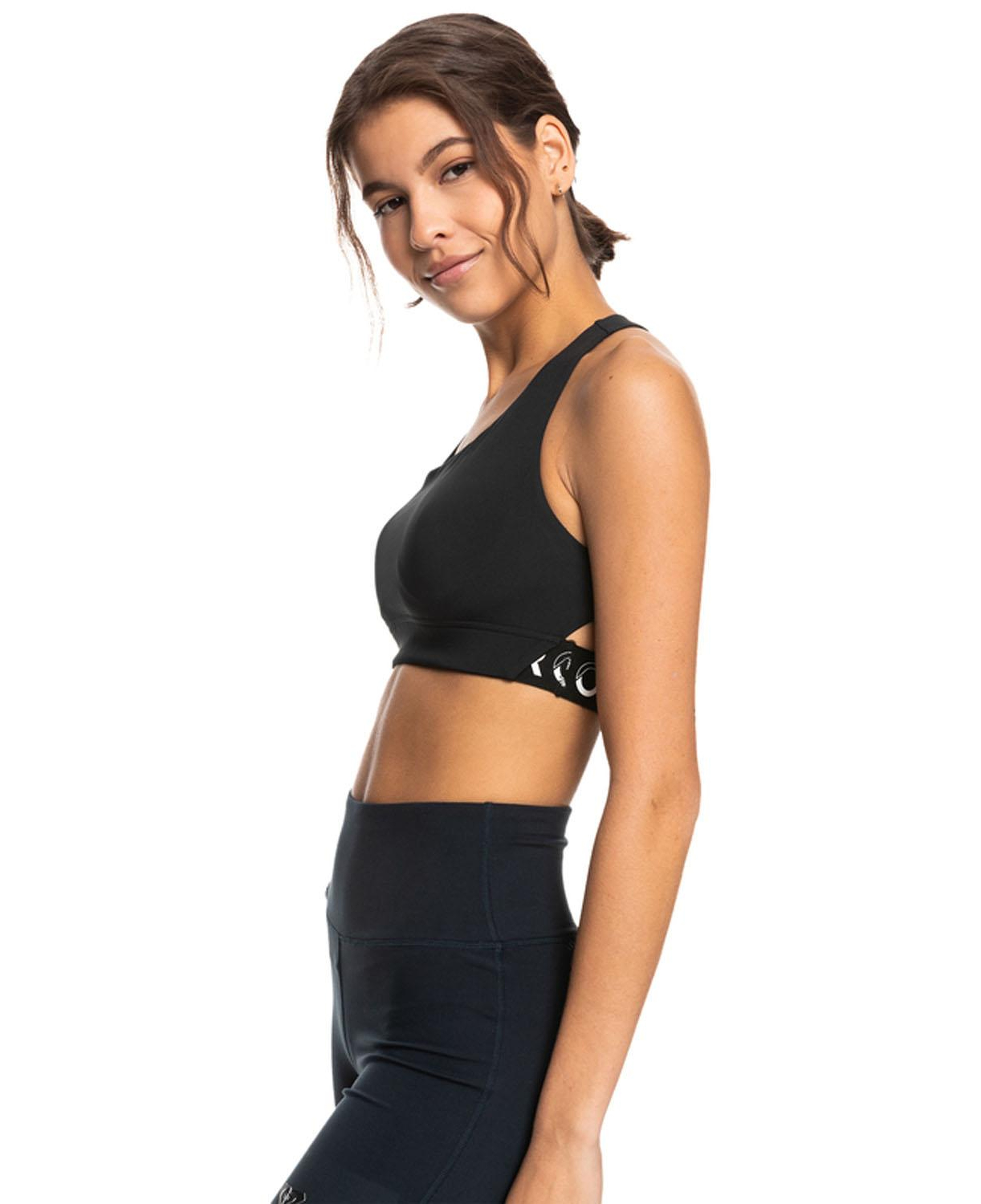 Roxy Bold Moves Bra Tops Kadın Siyah Fitness Bra