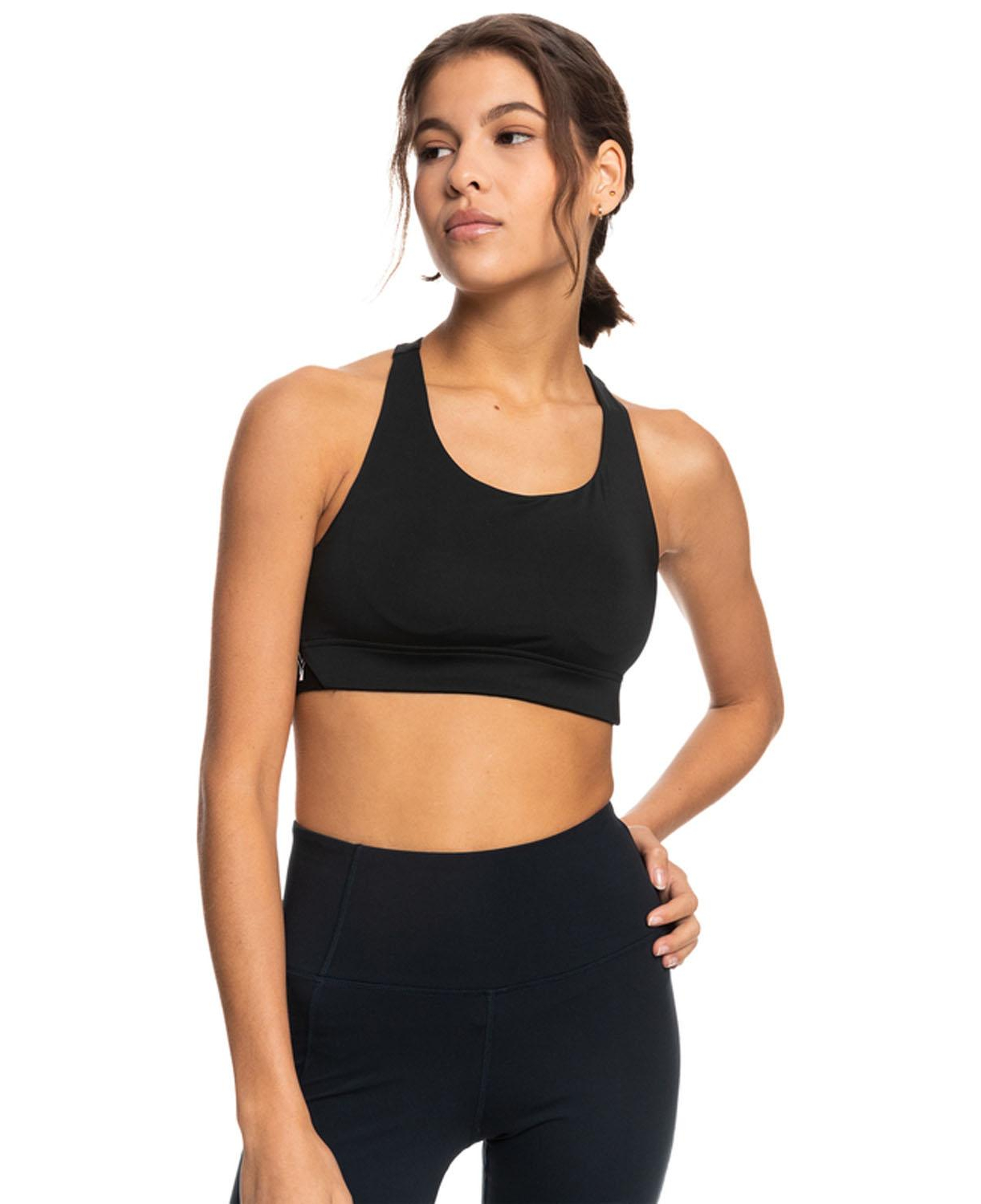 Roxy Bold Moves Bra Tops Kadın Siyah Fitness Bra