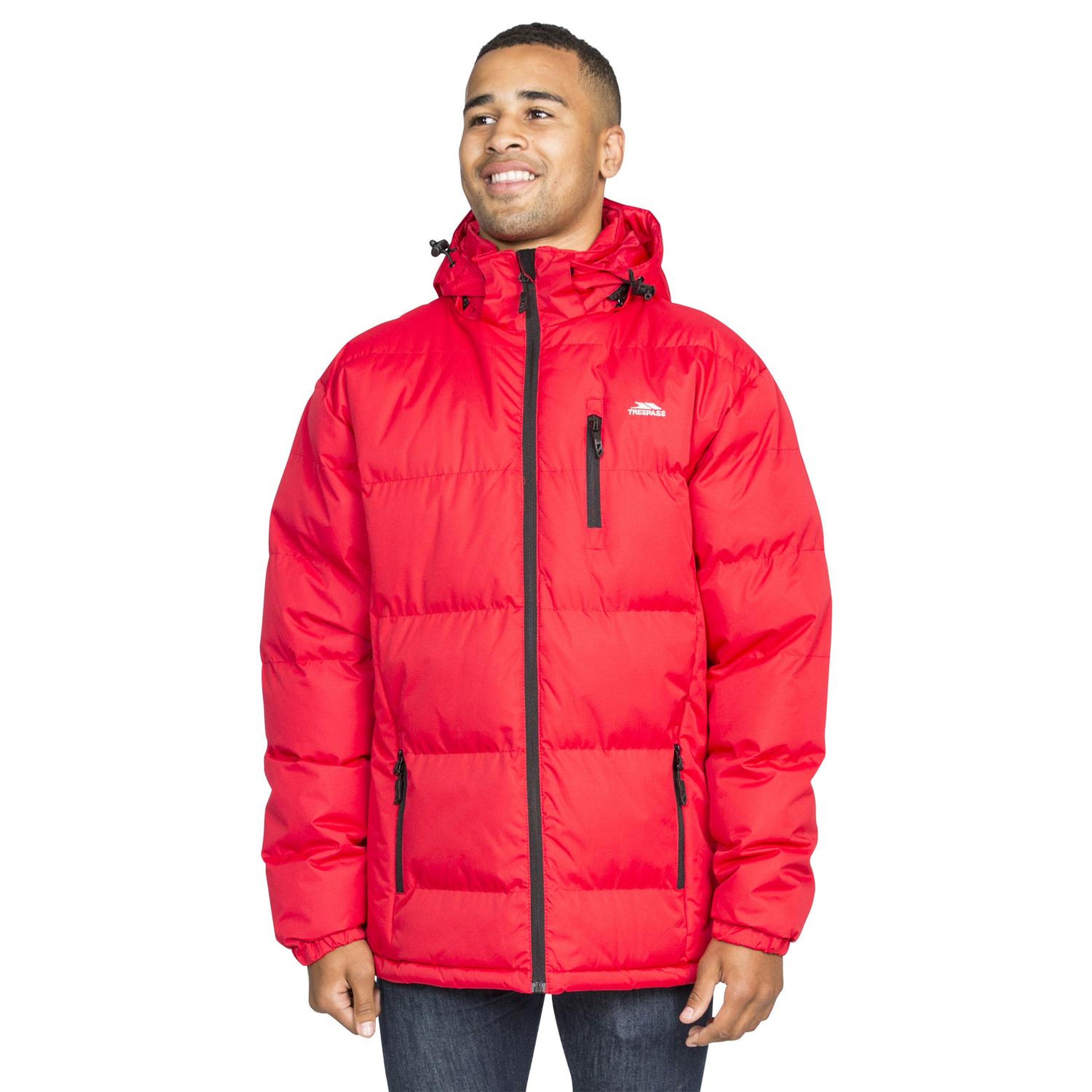Trespass Clip - Padded Erkek Kırmızı Outdoor Ceketi