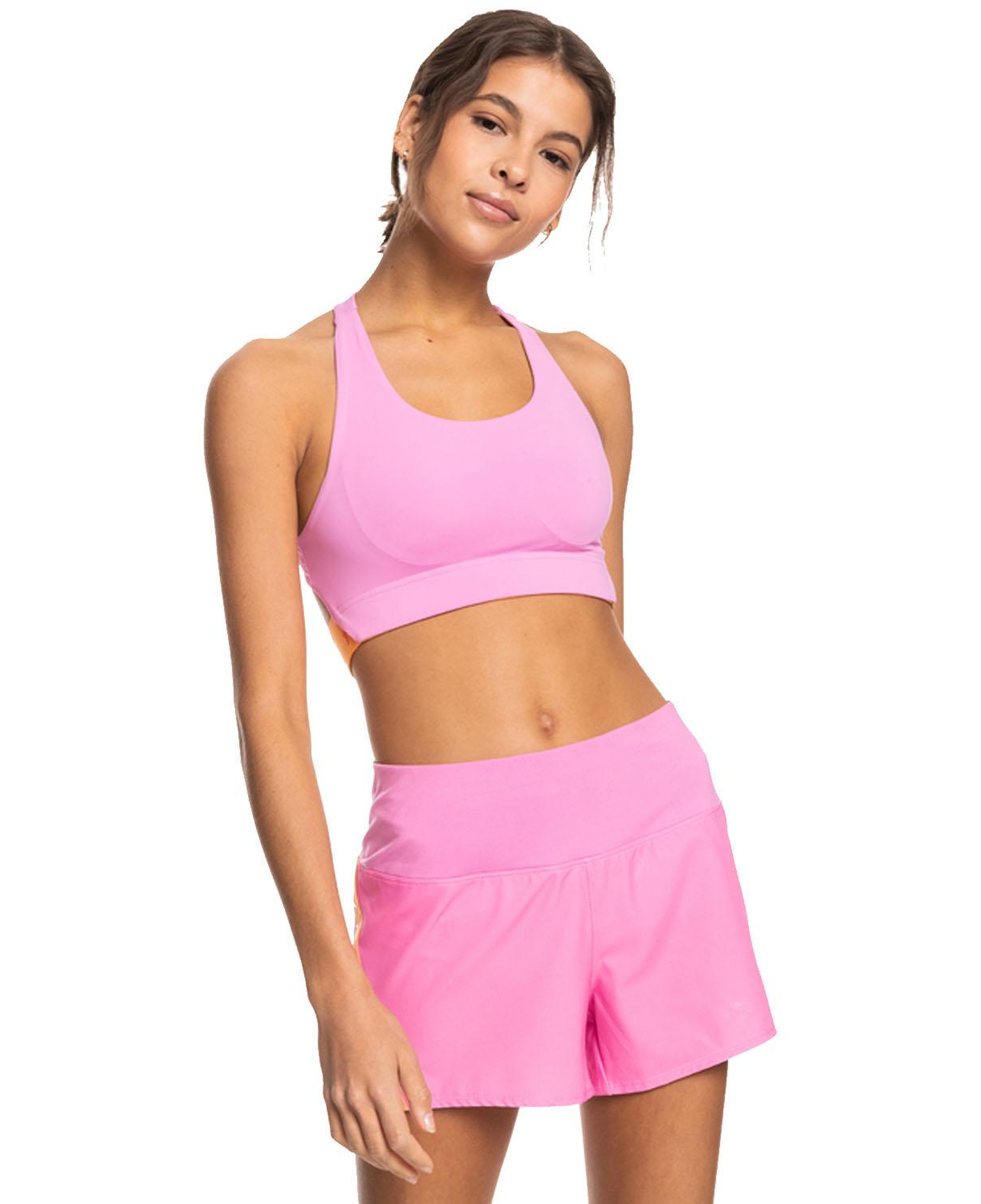 Roxy Bold Moves Bra Tops Kadın Pembe Fitness Bra