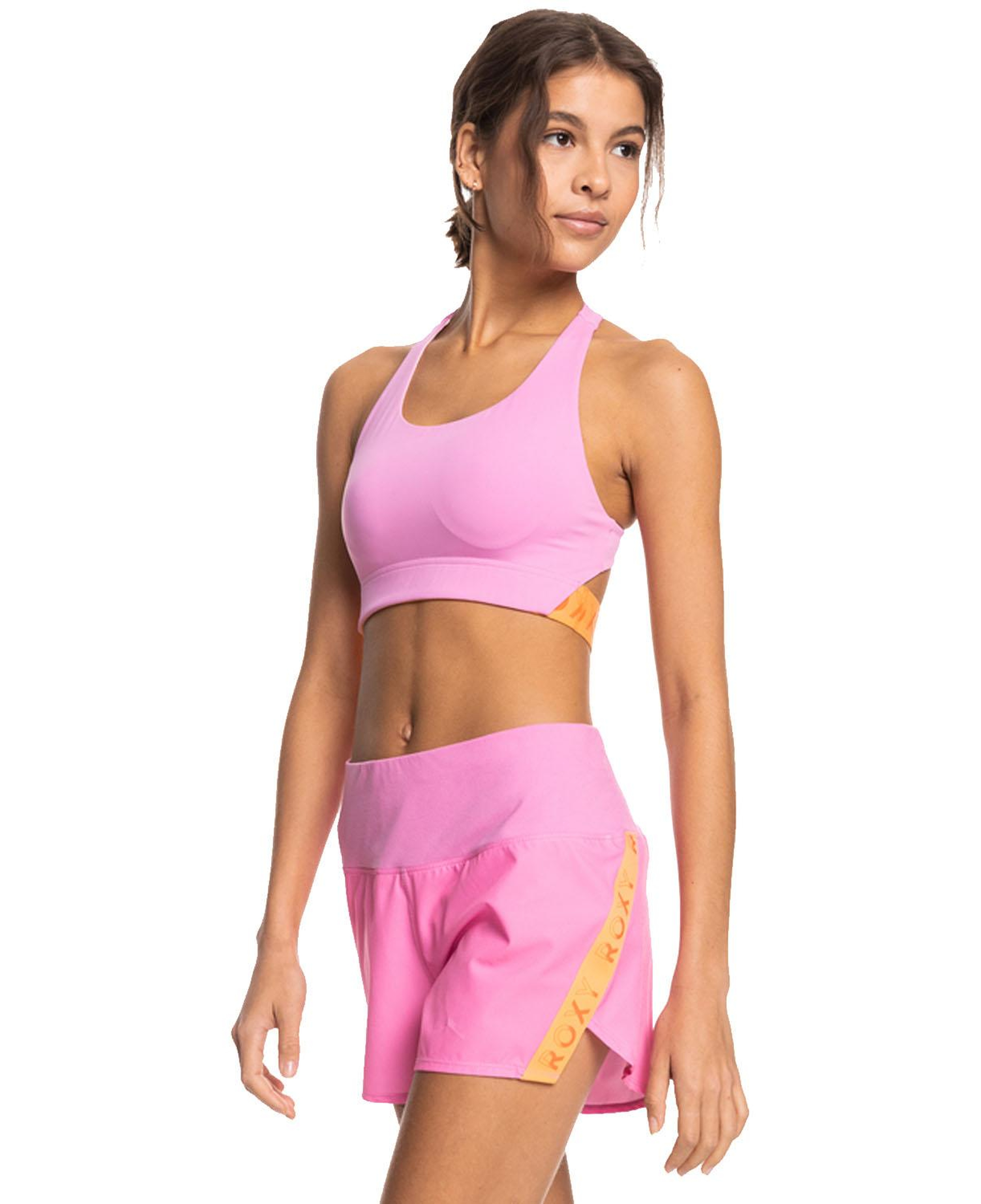 Roxy Bold Moves Bra Tops Kadın Pembe Fitness Bra