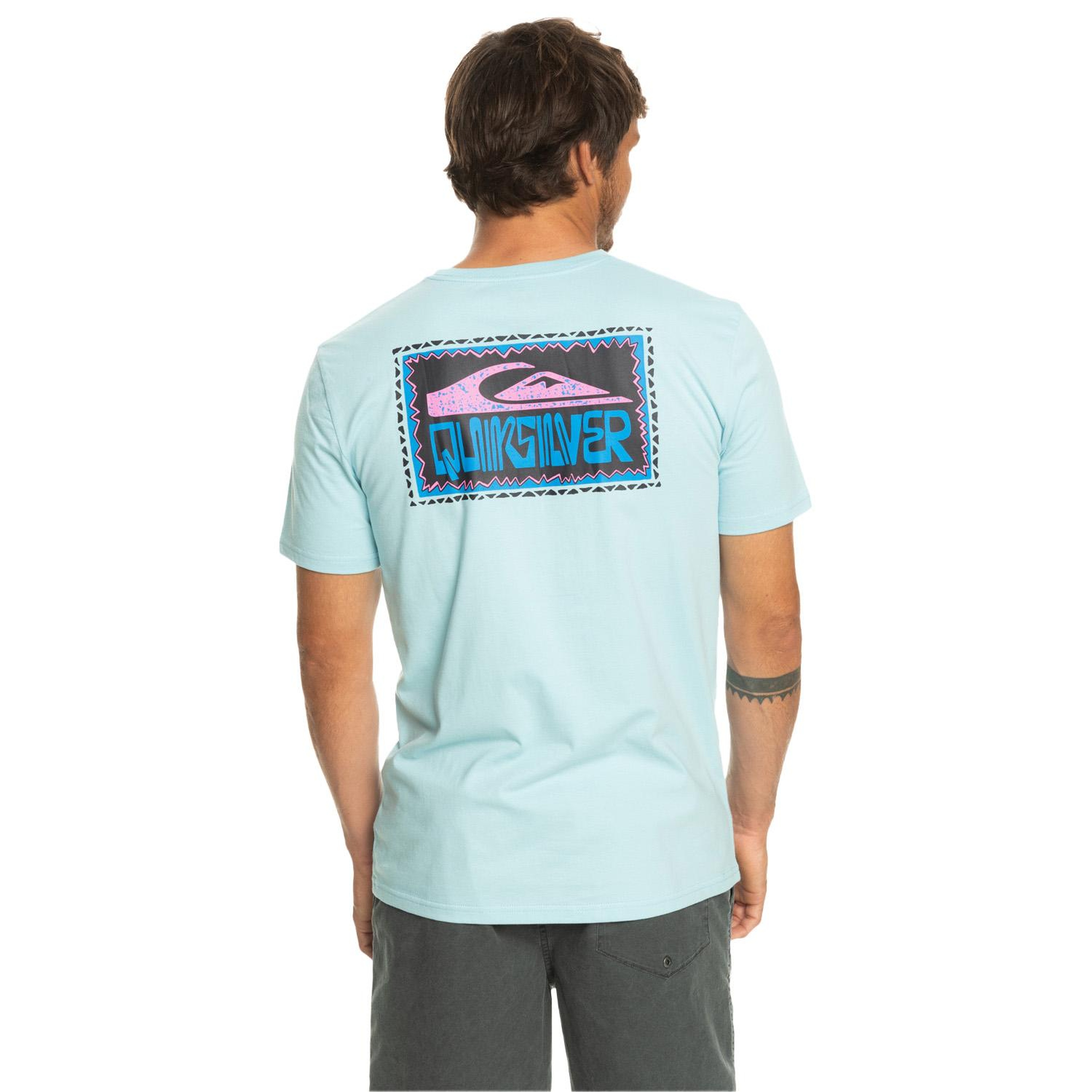 Quiksilver Warpedframes Erkek Mavi Tişört