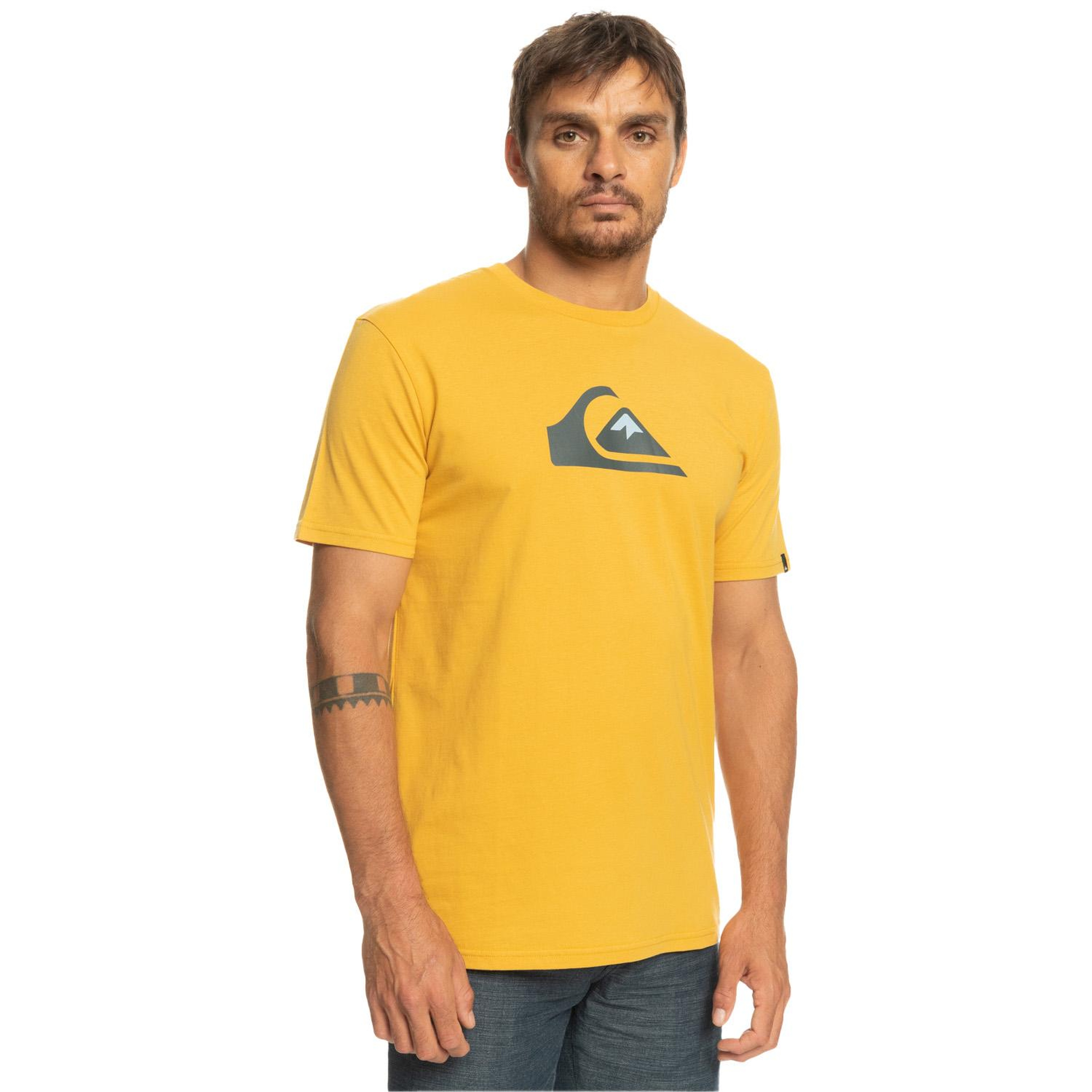 Quiksilver Complogo Erkek Sarı Tişört
