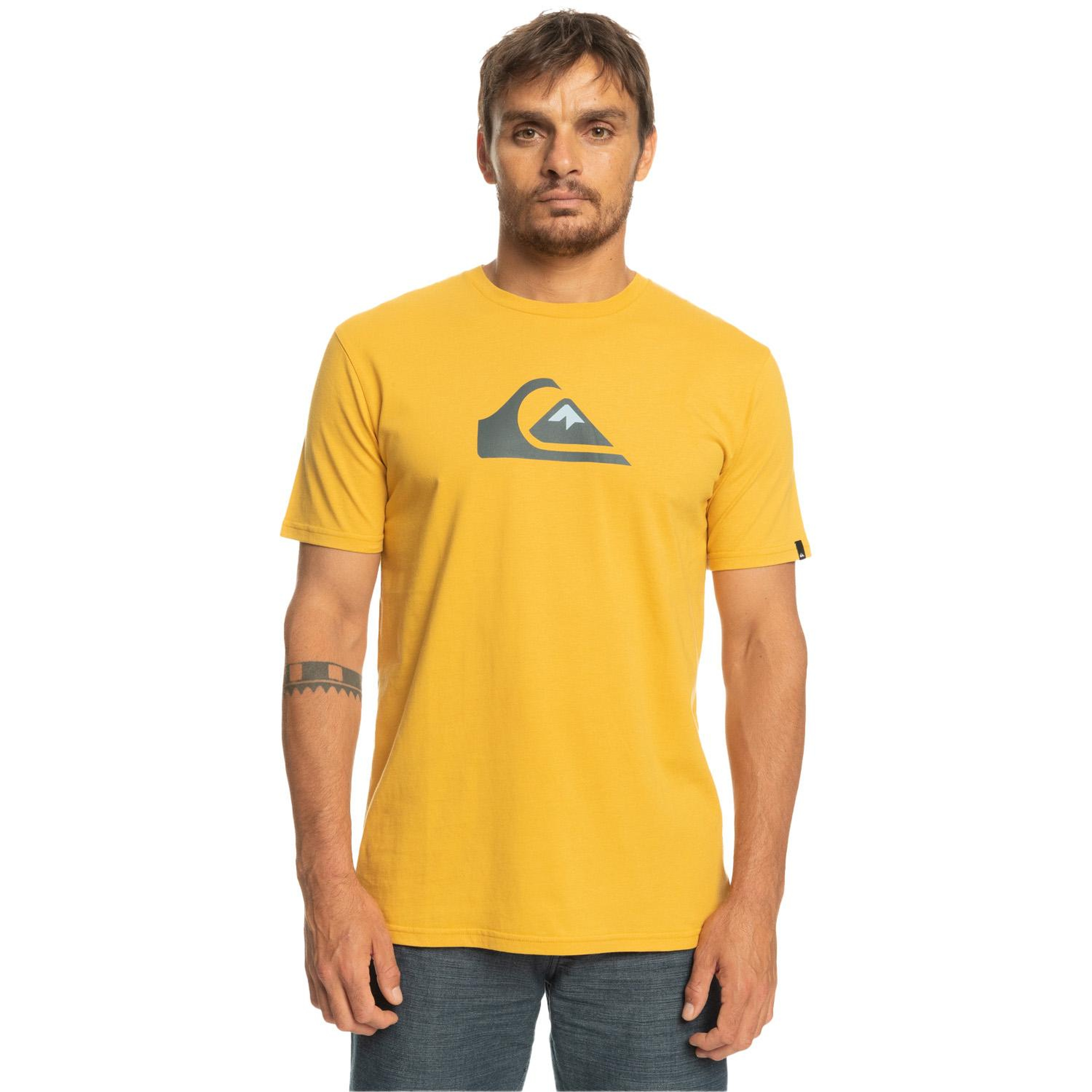 Quiksilver Complogo Erkek Sarı Tişört