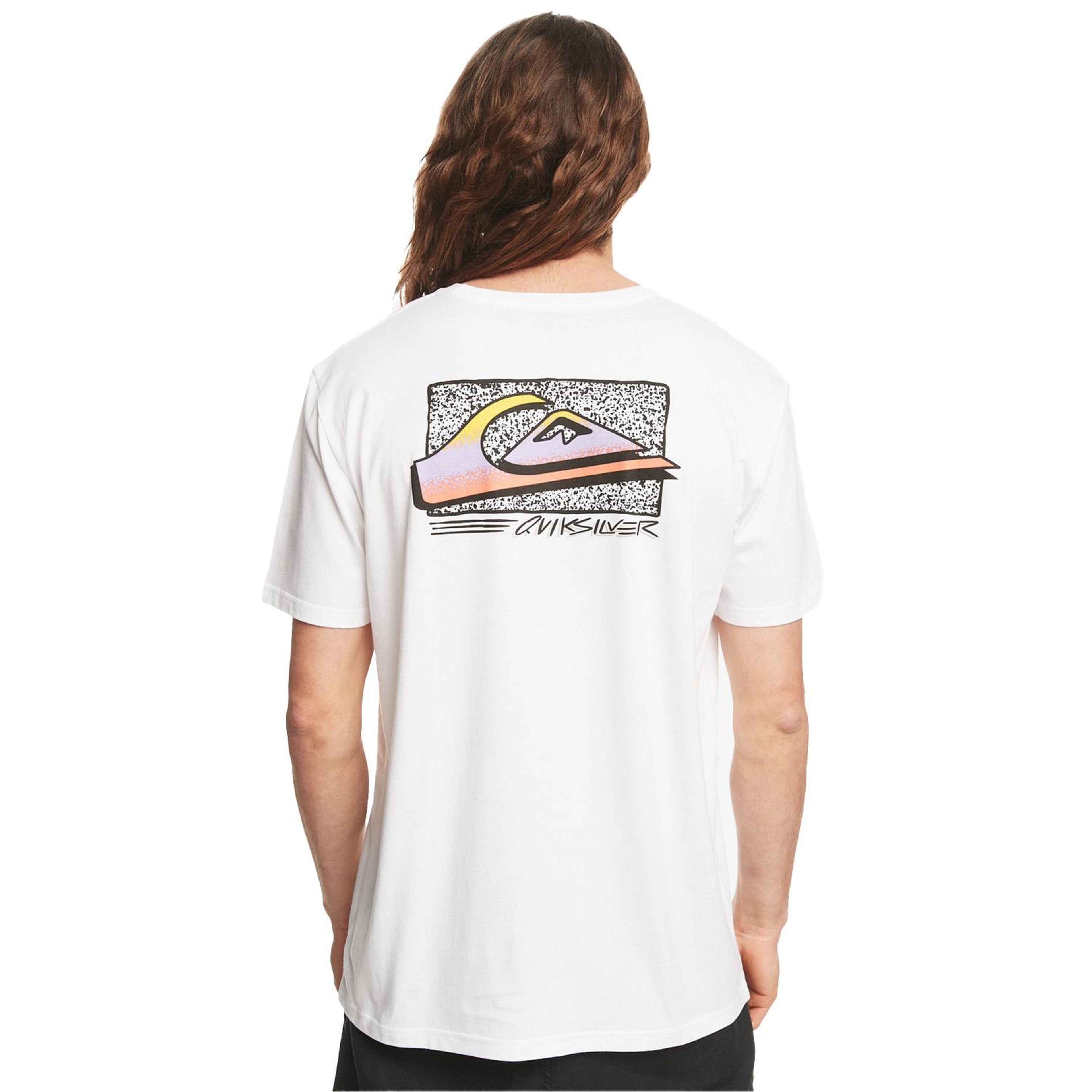 Quiksilver Retrofade Erkek Beyaz Tişört