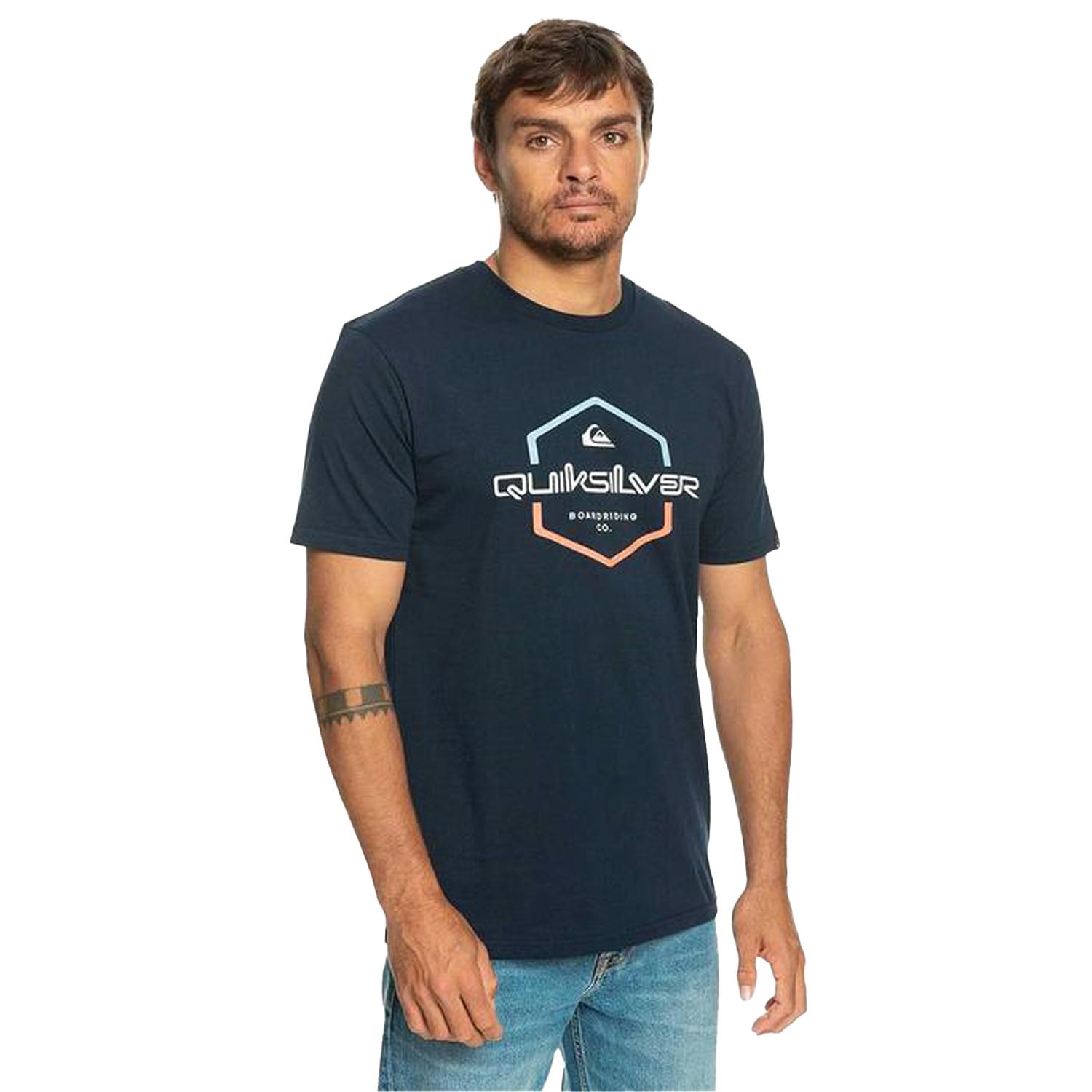 Quiksilver Passthepride Erkek Mavi Tişört