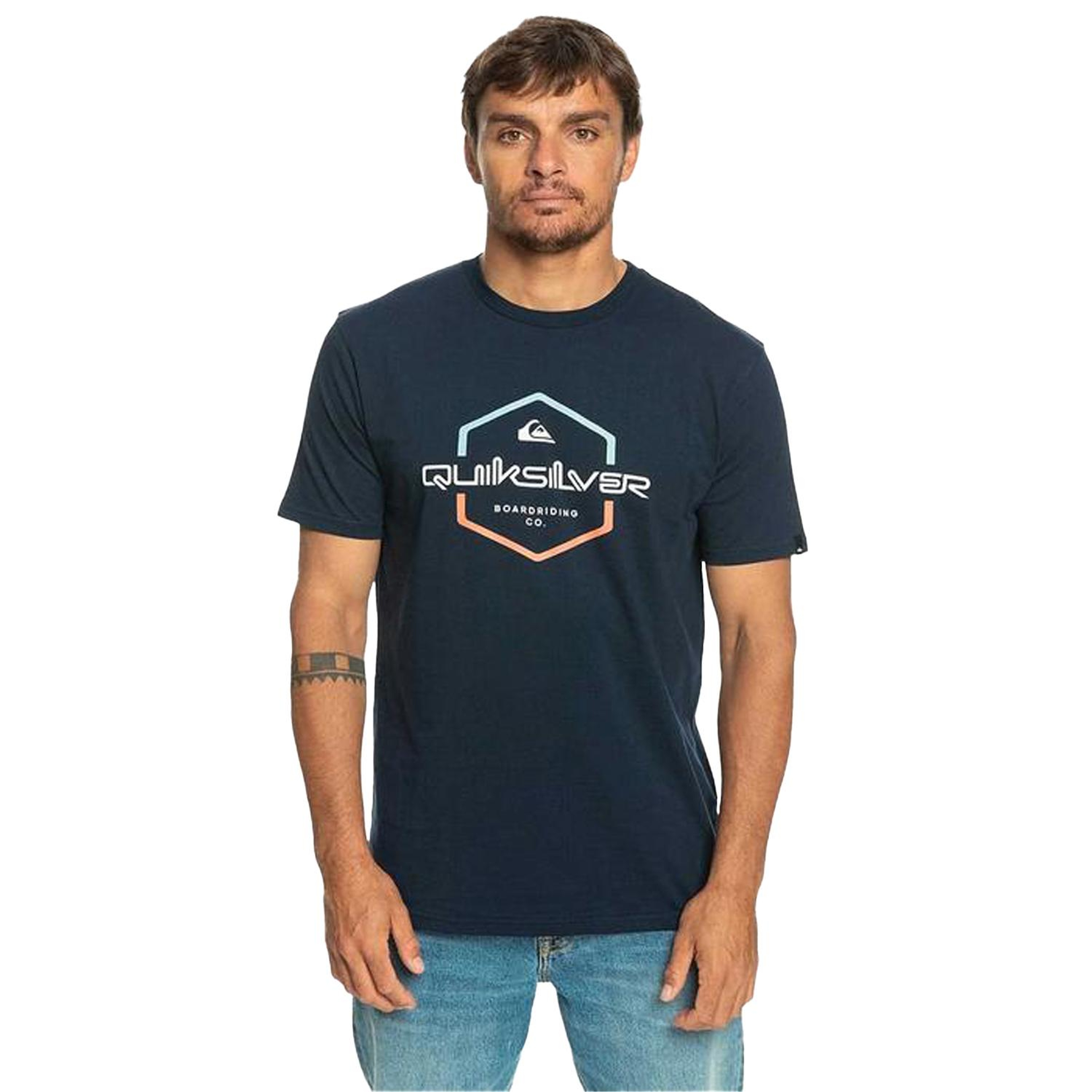 Quiksilver Passthepride Erkek Mavi Tişört