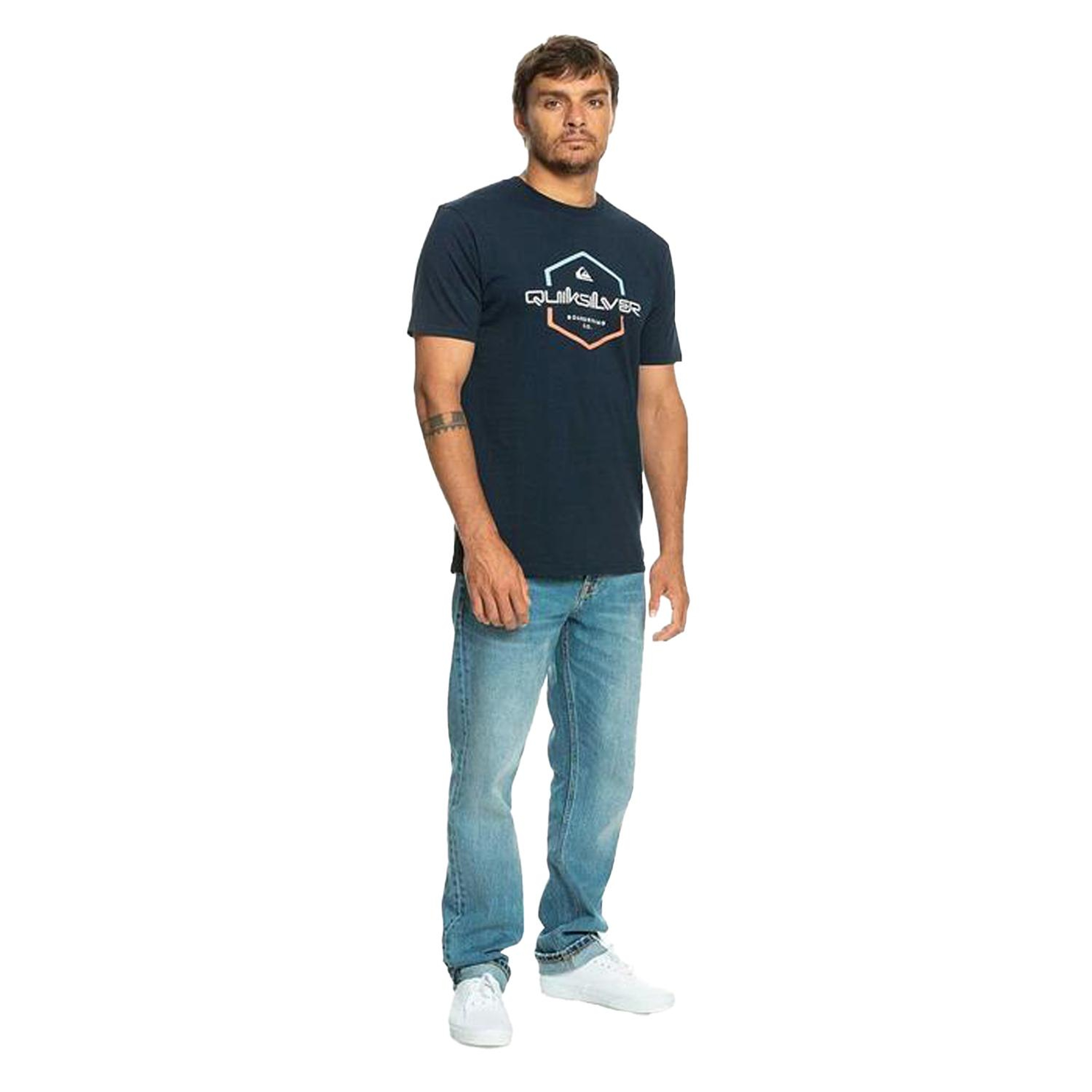 Quiksilver Passthepride Erkek Mavi Tişört