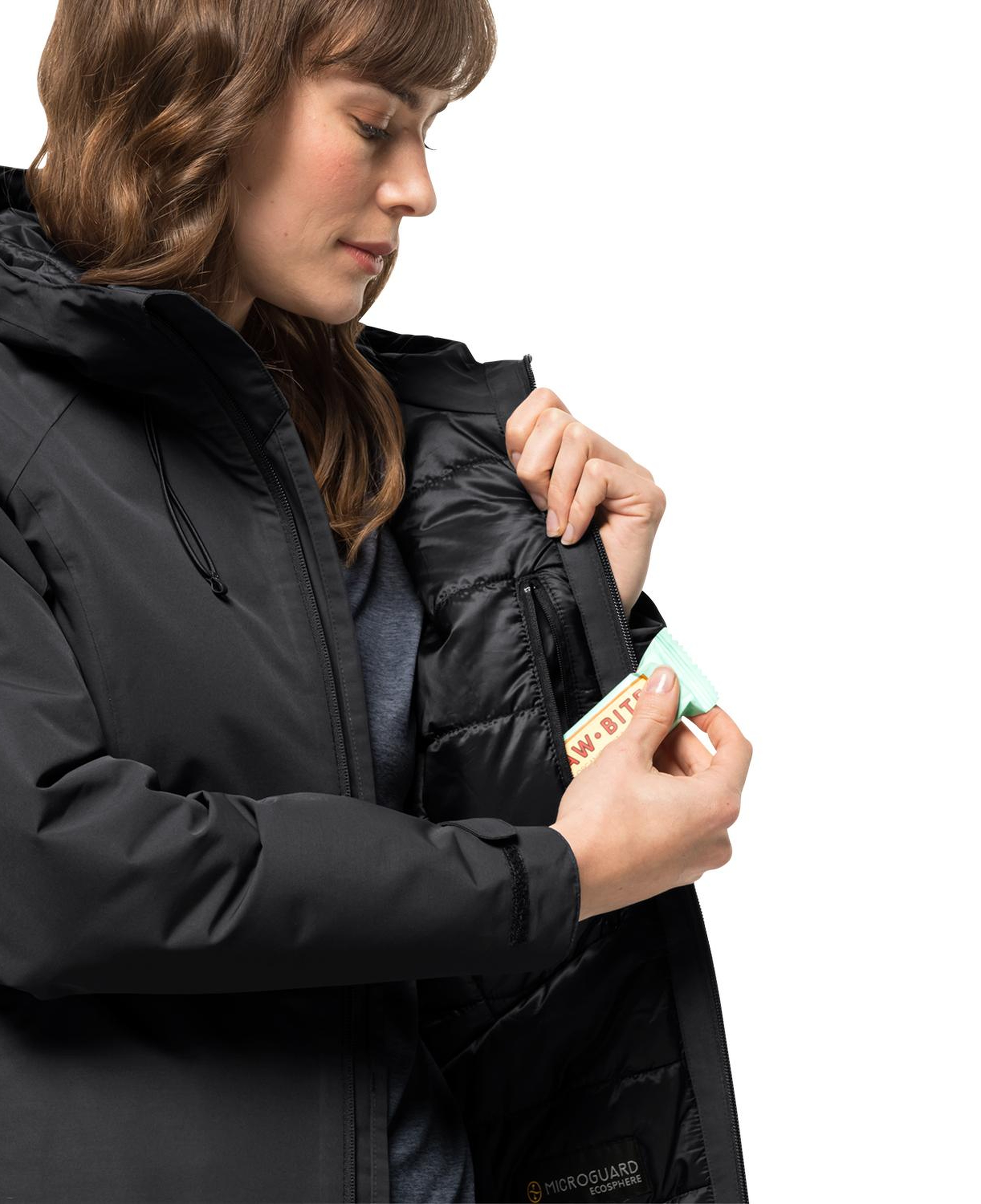 Jack Wolfskin Heidelstein Ins Kadın Siyah Outdoor Ceketi
