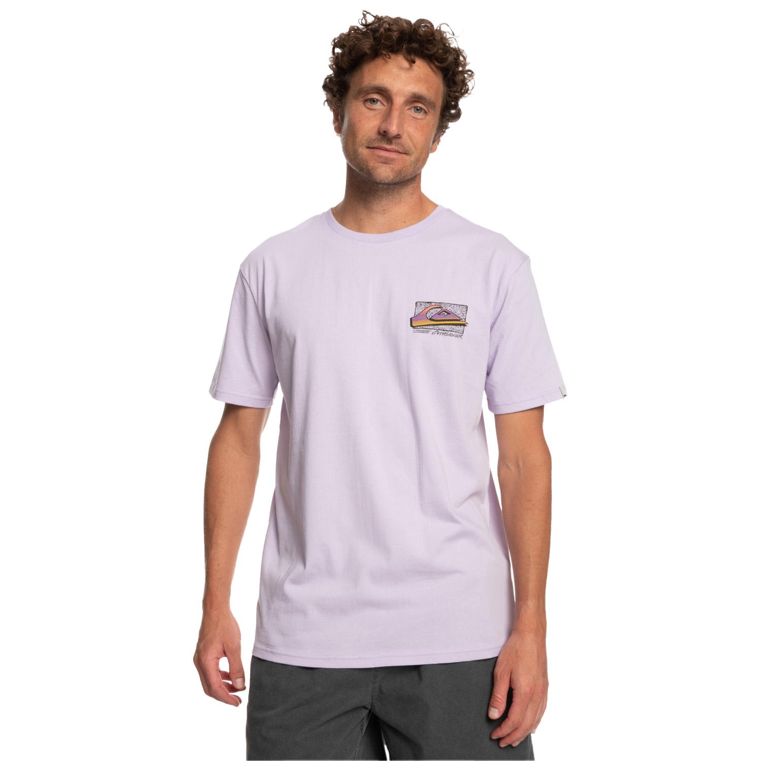 Quiksilver Retrofade Erkek Mor Tişört