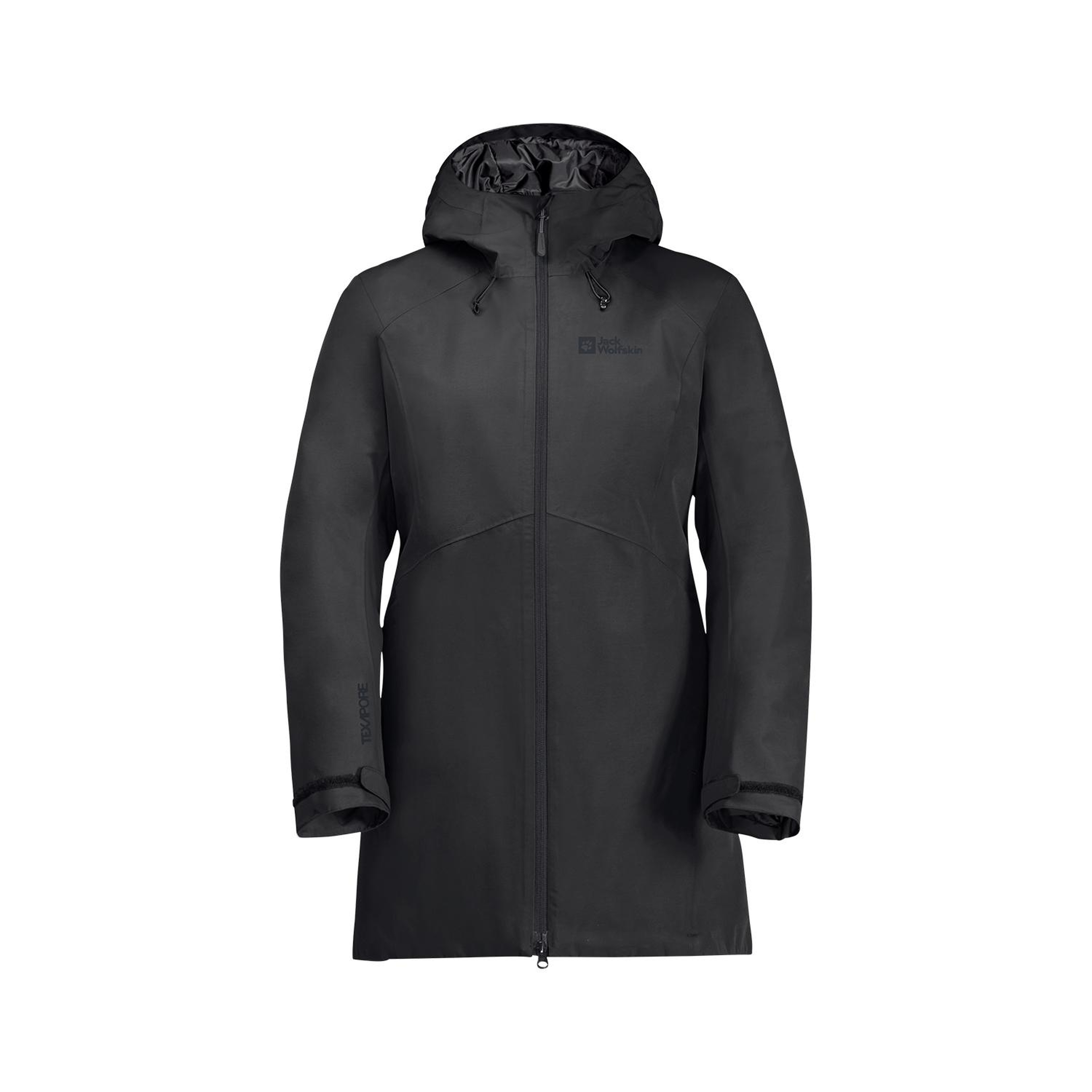 Jack Wolfskin Heidelstein Ins Kadın Siyah Outdoor Ceketi