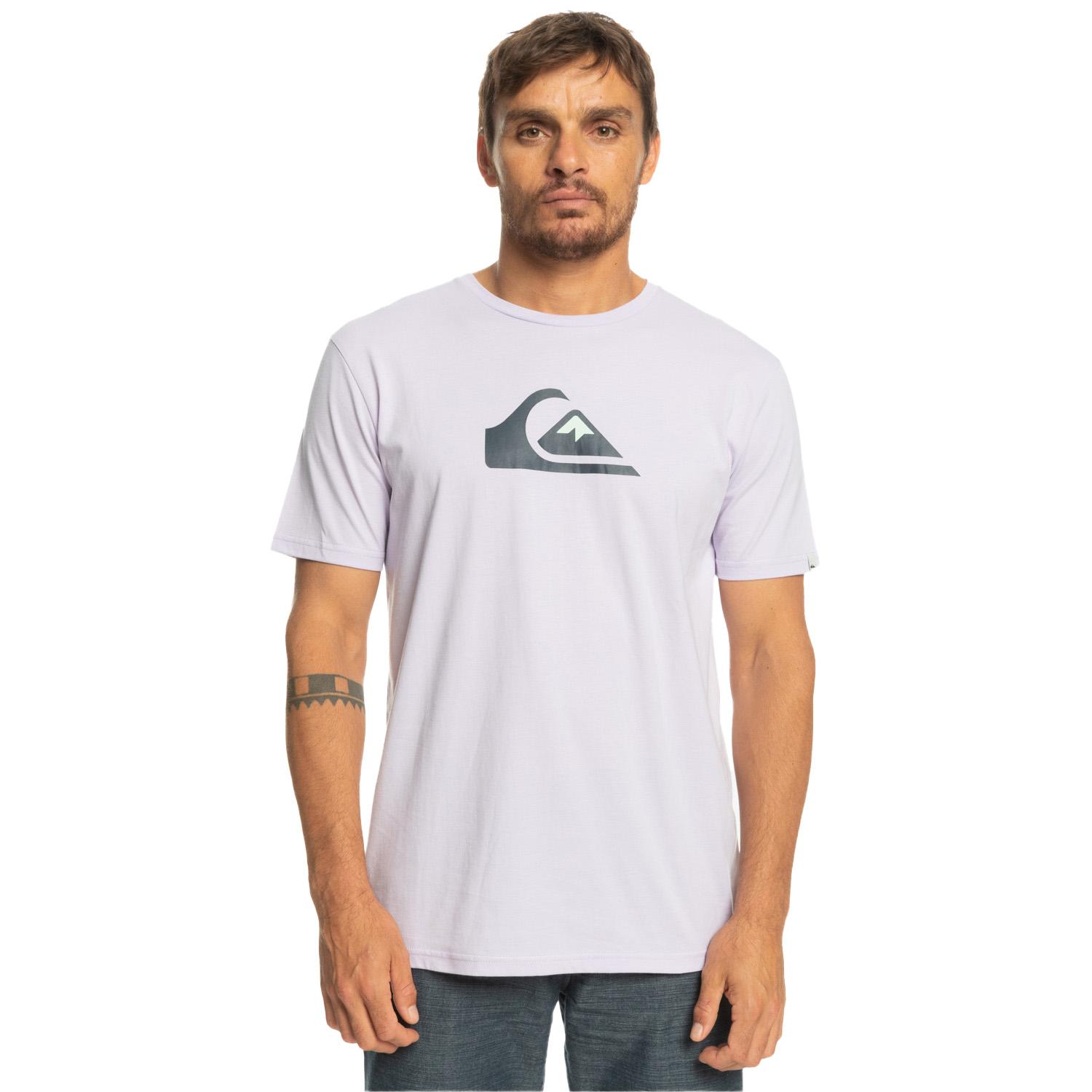 Quiksilver Complogo Erkek Mor Tişört