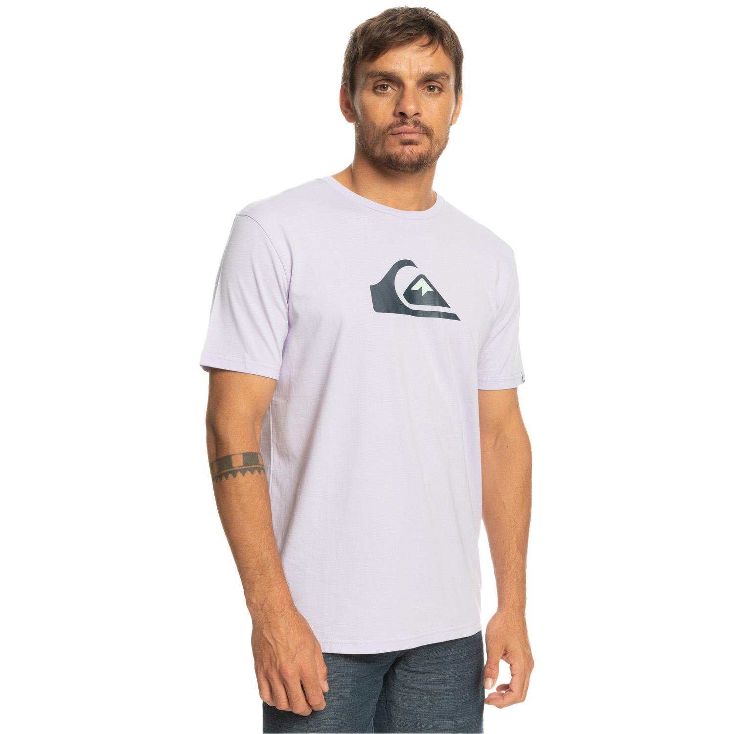 Quiksilver Complogo Erkek Mor Tişört