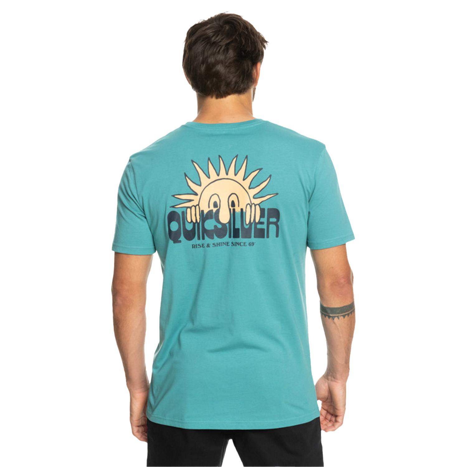 Quiksilver Riseshine Erkek Mavi Tişört