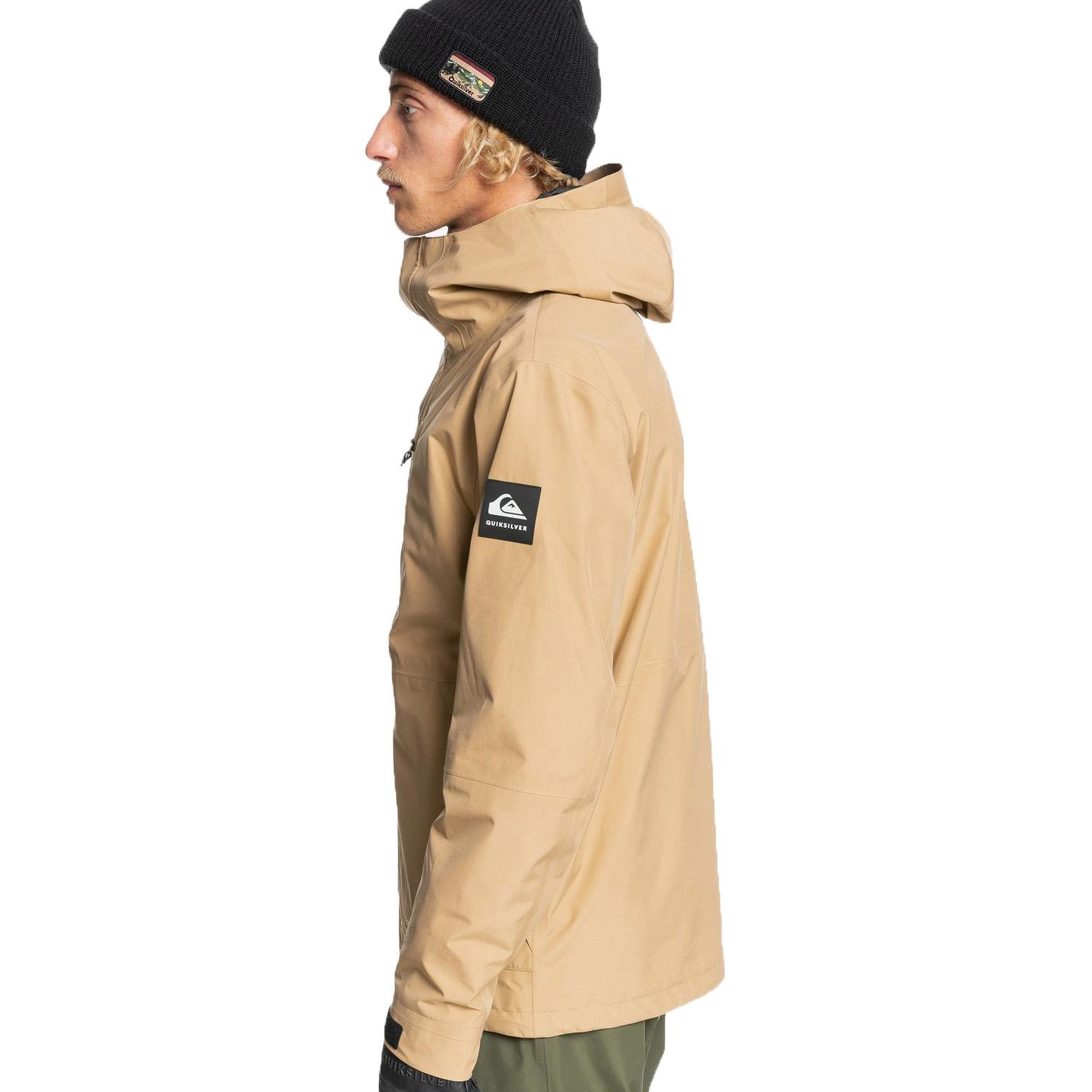 Quiksilver Mission Gore-Tex Erkek Kahverengi Snowboard Ceketi