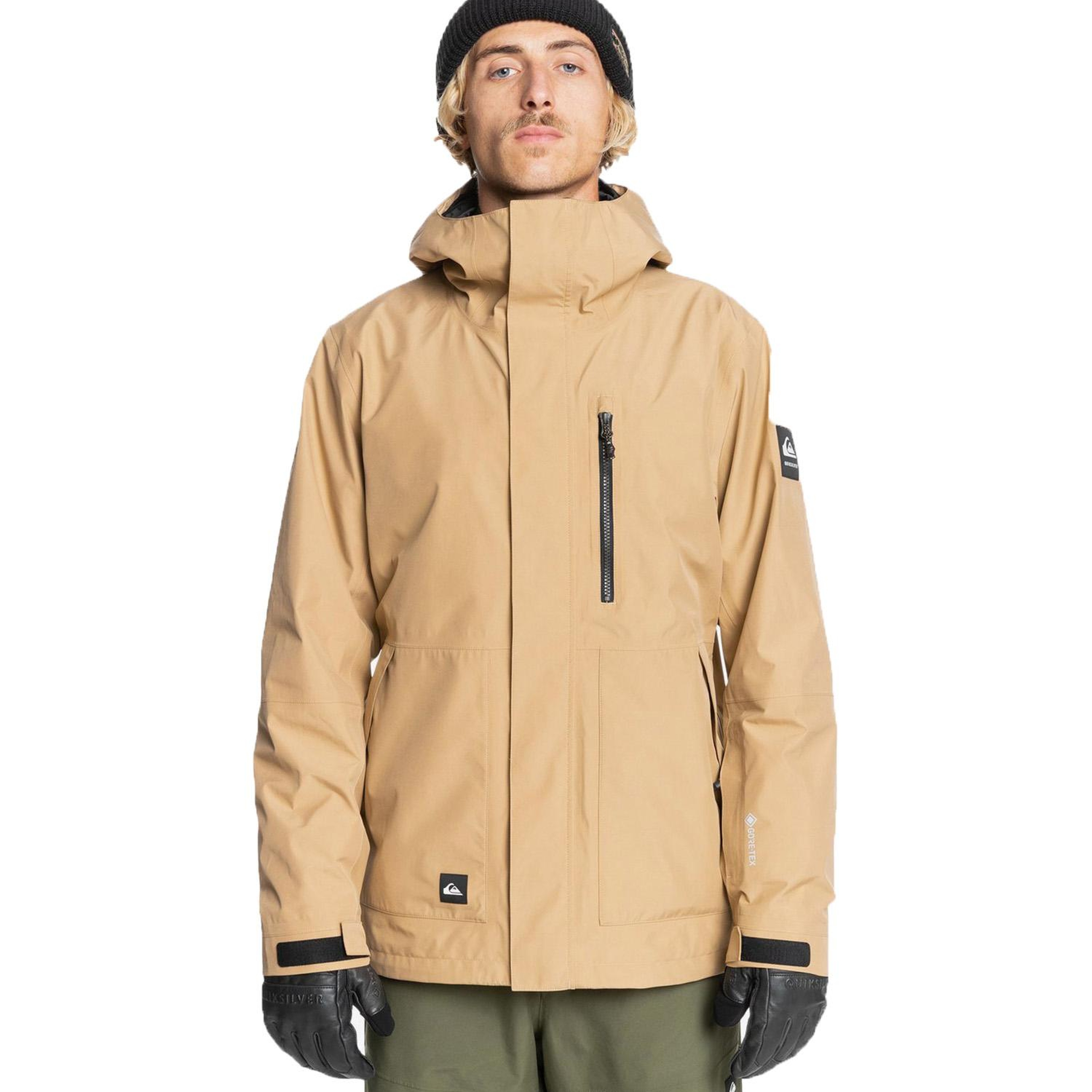 Quiksilver Mission Gore-Tex Erkek Kahverengi Snowboard Ceketi