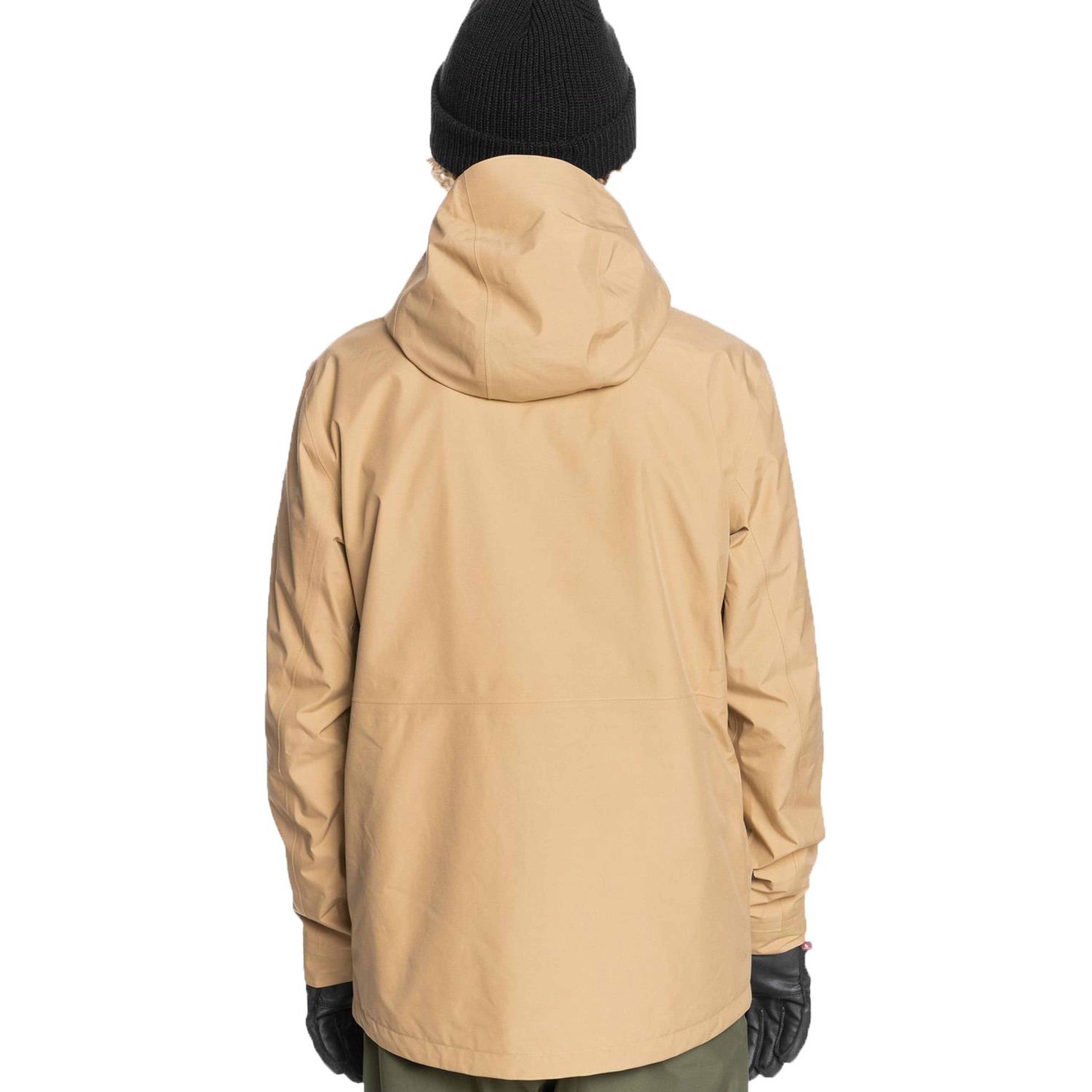 Quiksilver Mission Gore-Tex Erkek Kahverengi Snowboard Ceketi