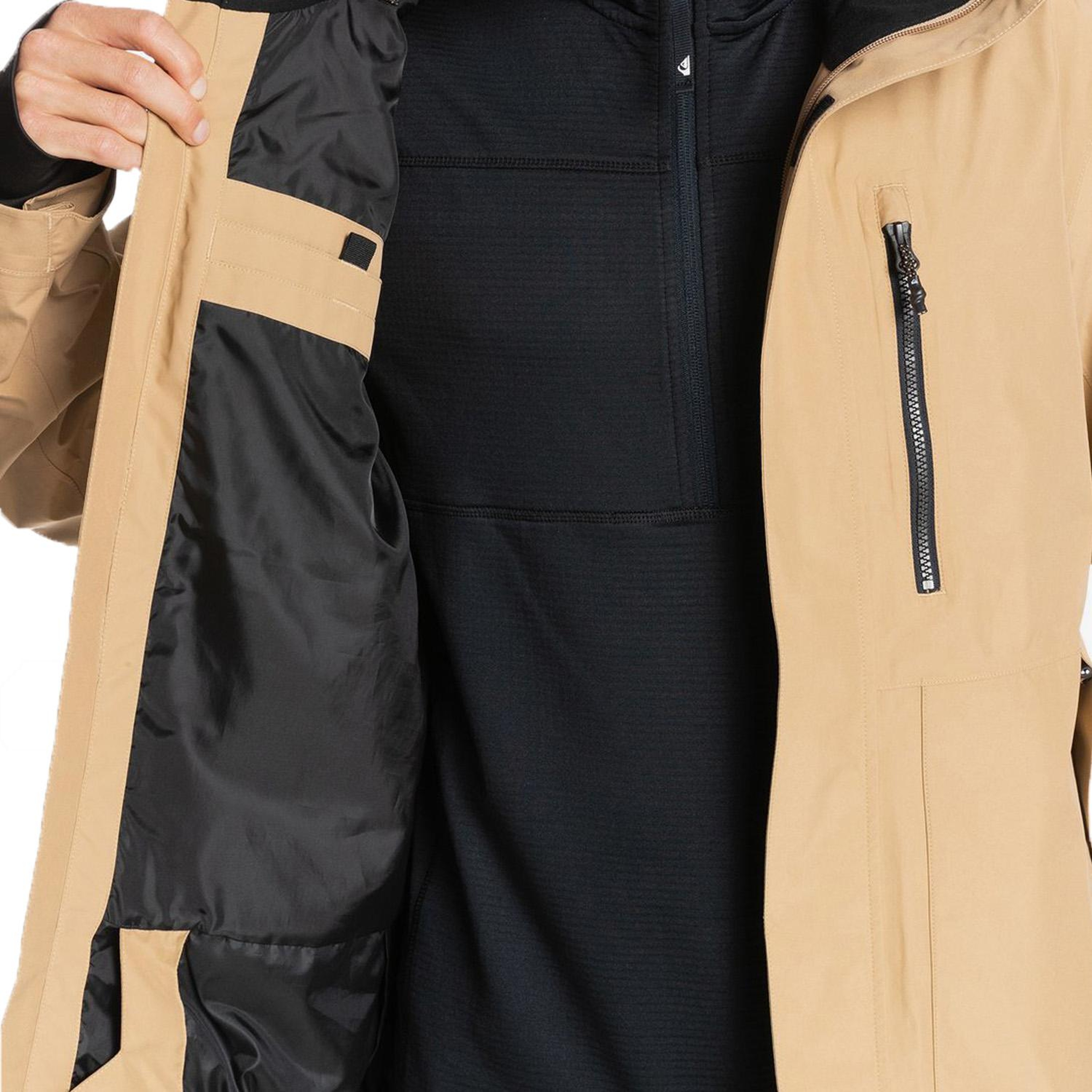 Quiksilver Mission Gore-Tex Erkek Kahverengi Snowboard Ceketi