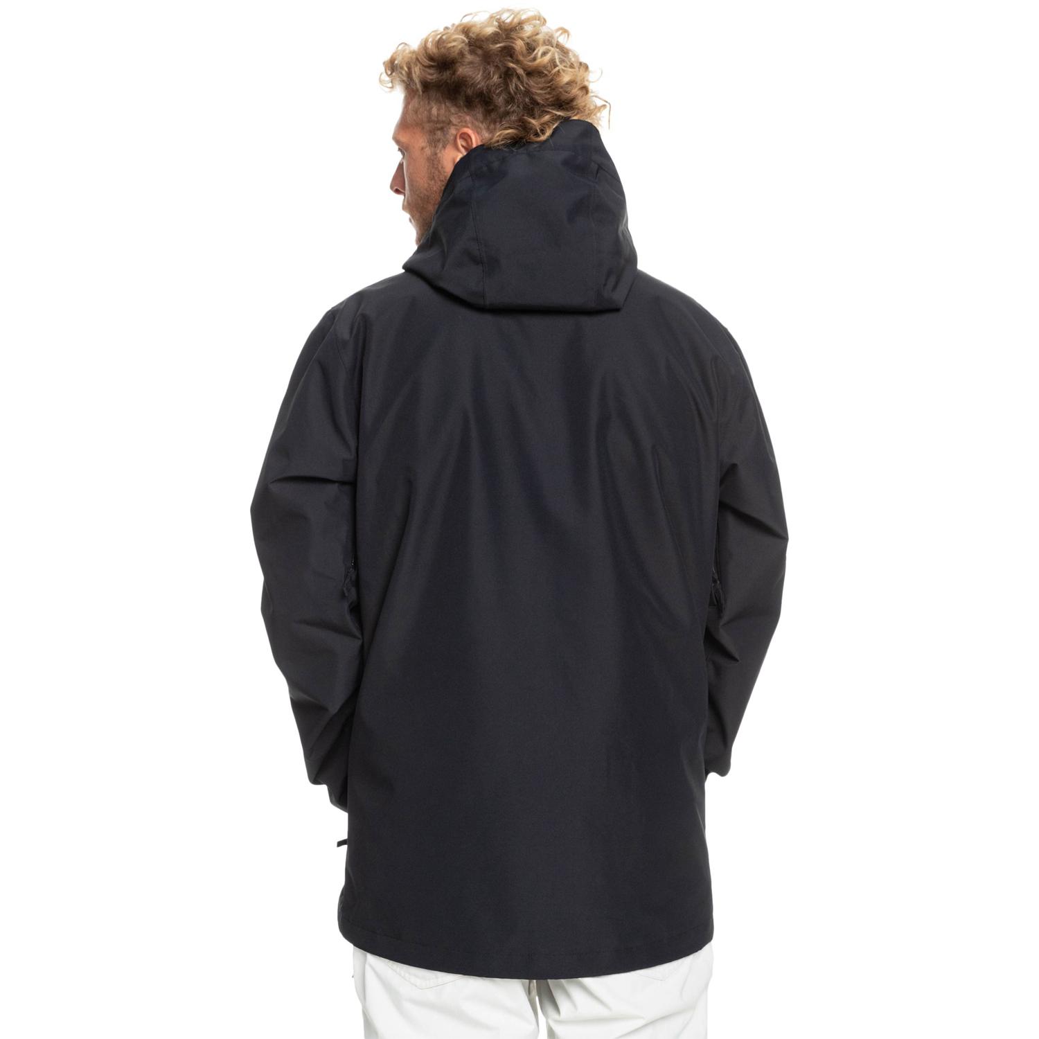 Quiksilver High In The Hood Erkek Siyah Snowboard Ceketi
