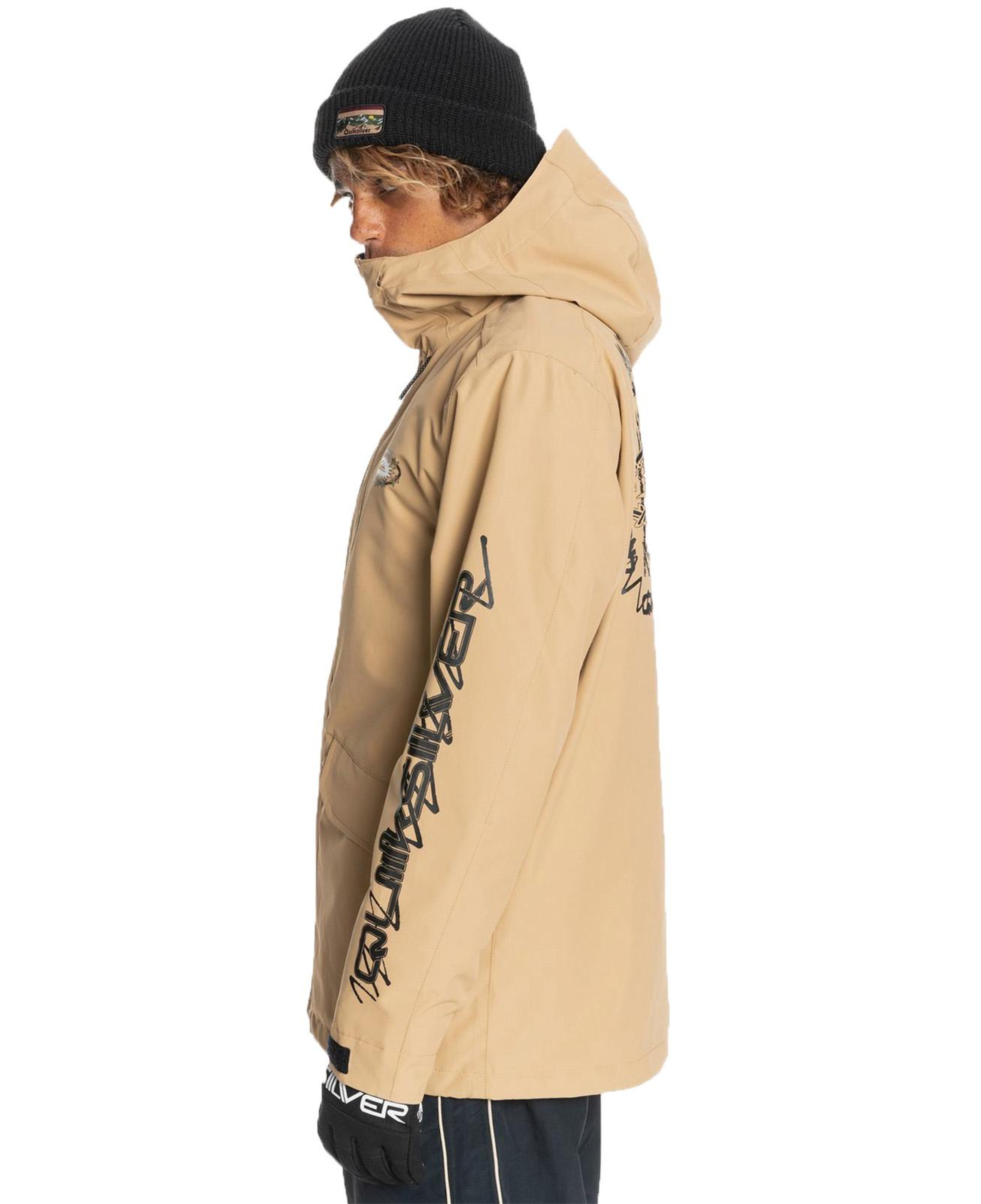 Quiksilver In The Hood Erkek Kahverengi Snowboard Ceketi