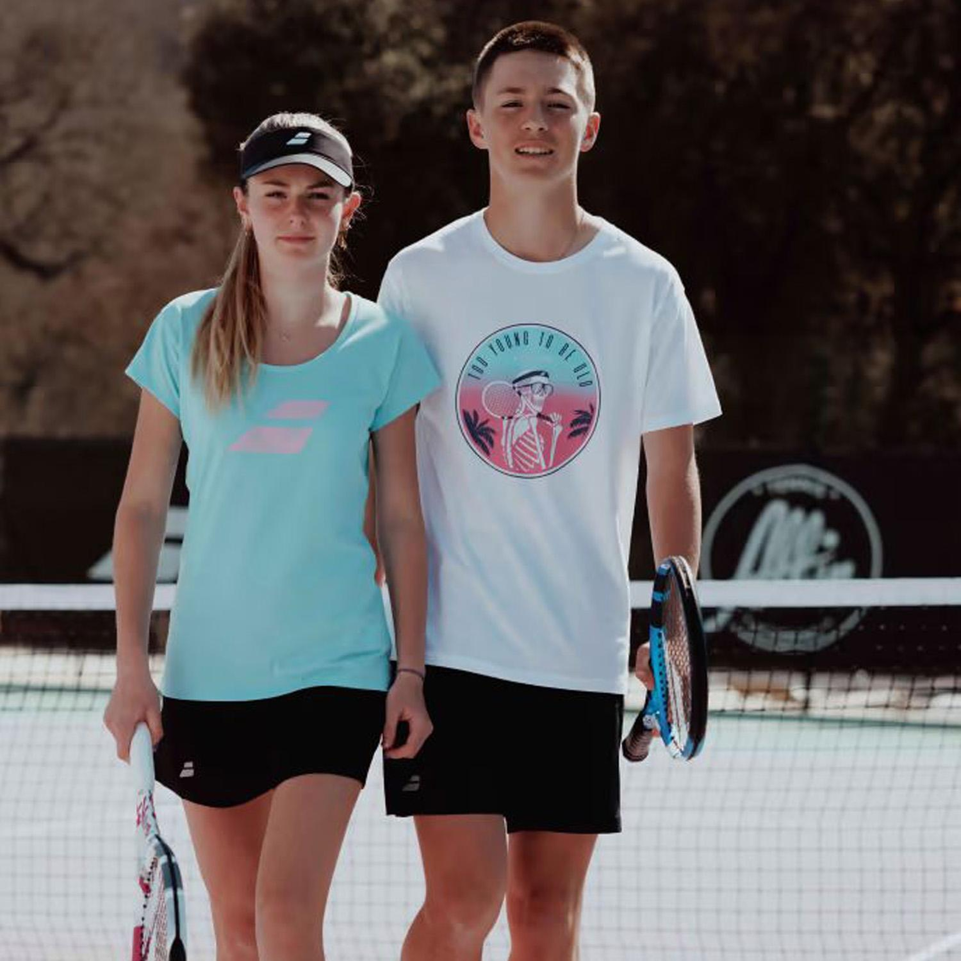 Babolat Exercise Flag Women Kadın Mavi Tişört